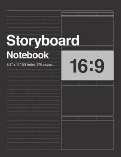 Storyboard Notebook 16:9, 85×11 US Letter, 170 pages: For Directors, – GOOD