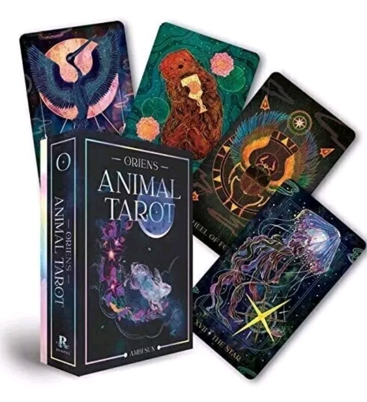 Orien’s Animal Tarot: 78 Card Deck and 144 Page Book Open Box