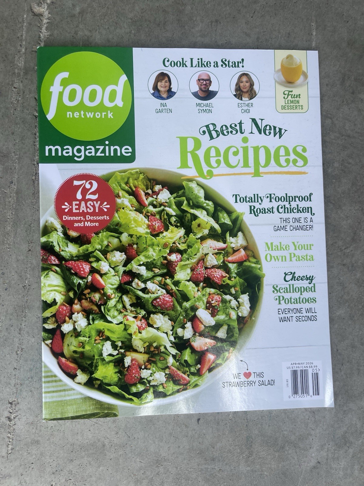 Food Network Magazine – April/May 2026 Edition – New Recipes – 72 Easy Dinners