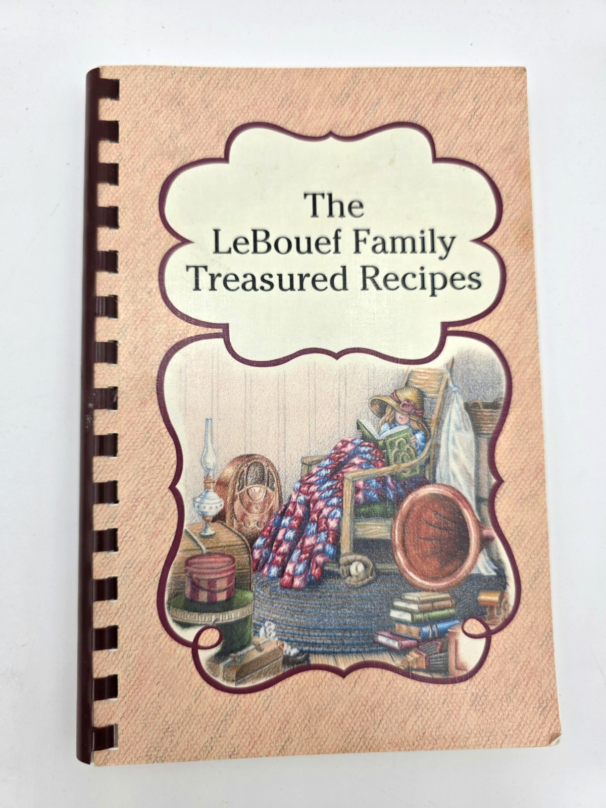 LeBouef Family Treasured Recipes Spiral Cookbook 2006 Morris Press Comb Bound