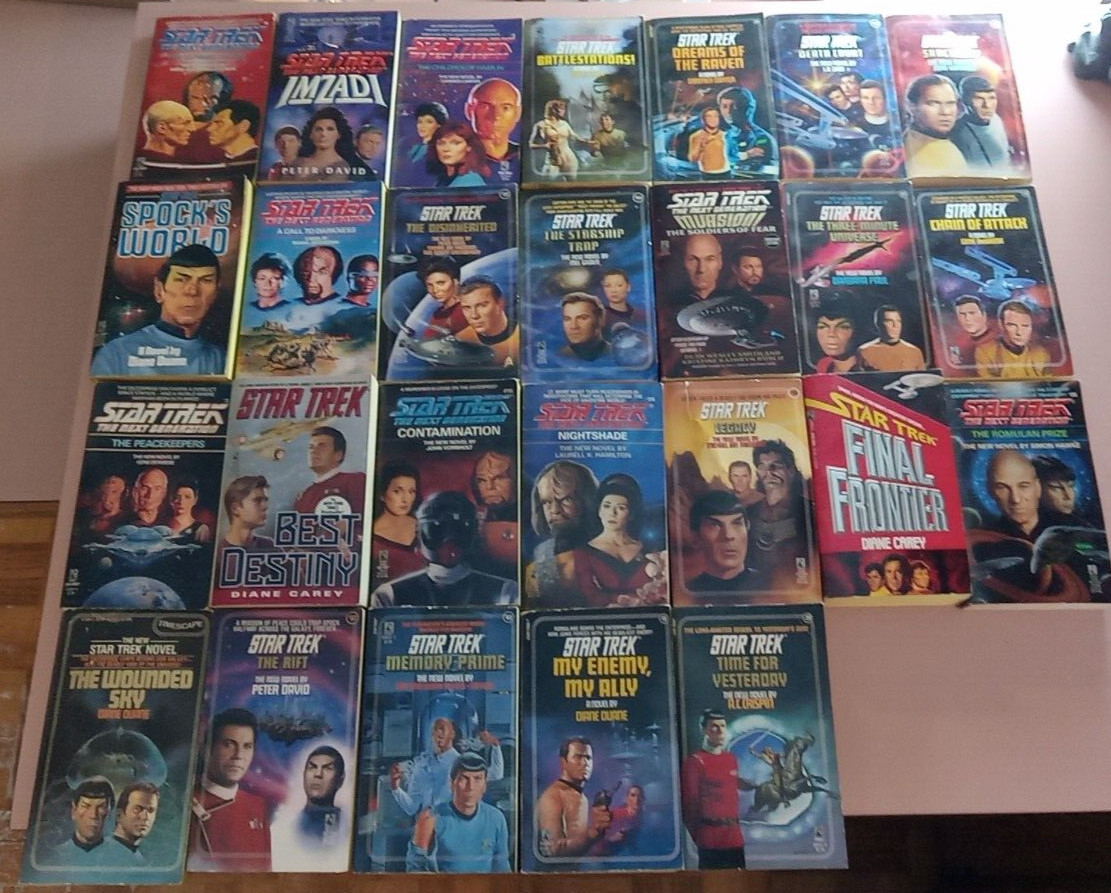 VINTAGE Star Trek Paperback Lot of 26 Books Pre-Owned PLEASE READ Description