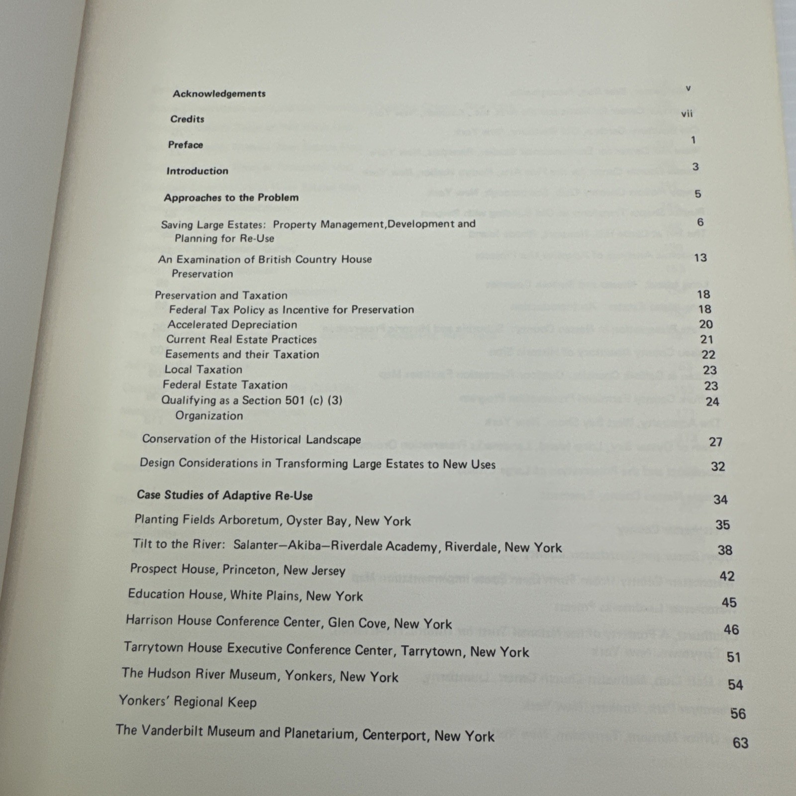 Saving Large Estates Conservation Historic Preservation Adaptive Re-Use 1977 PB