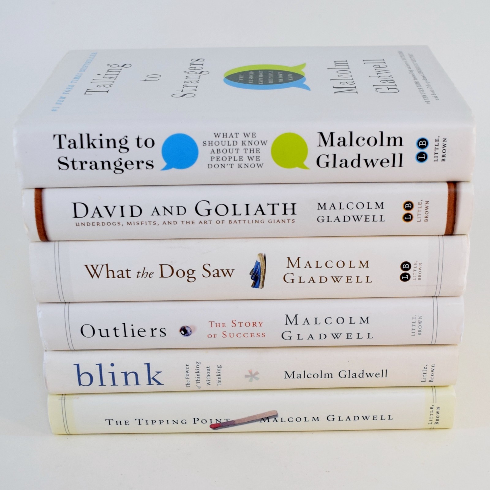 Malcolm Gladwell 6 Book HC Lot Tipping Point Outliers Blink Talking to Strangers
