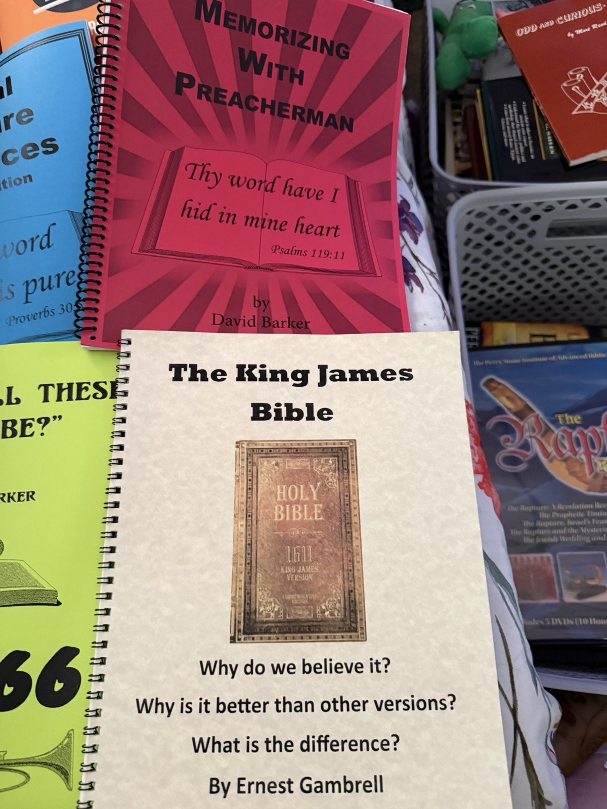 Christian Bible Study Guide Lot Spiralbound David Barker Ernest Gambrell Rev Ed