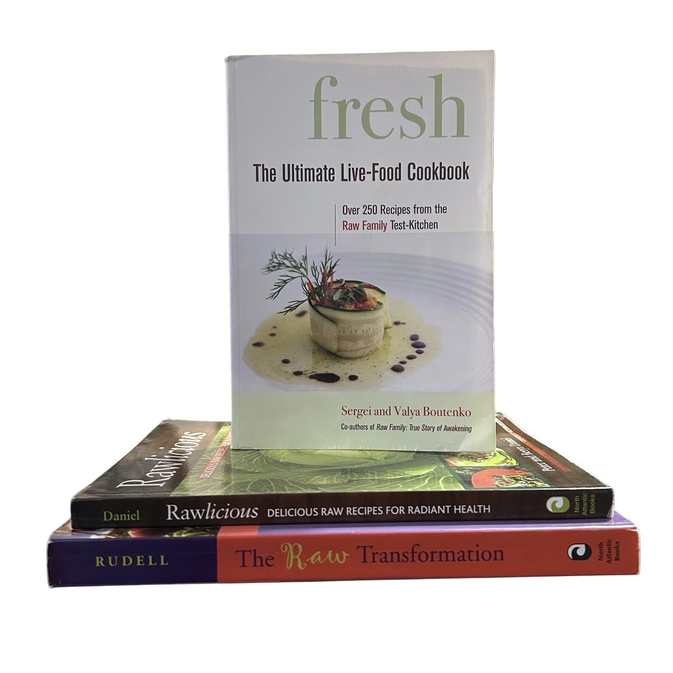 North Atlantic Books Lot Cooking Health Nutrition Raw Food Recipes Live-food