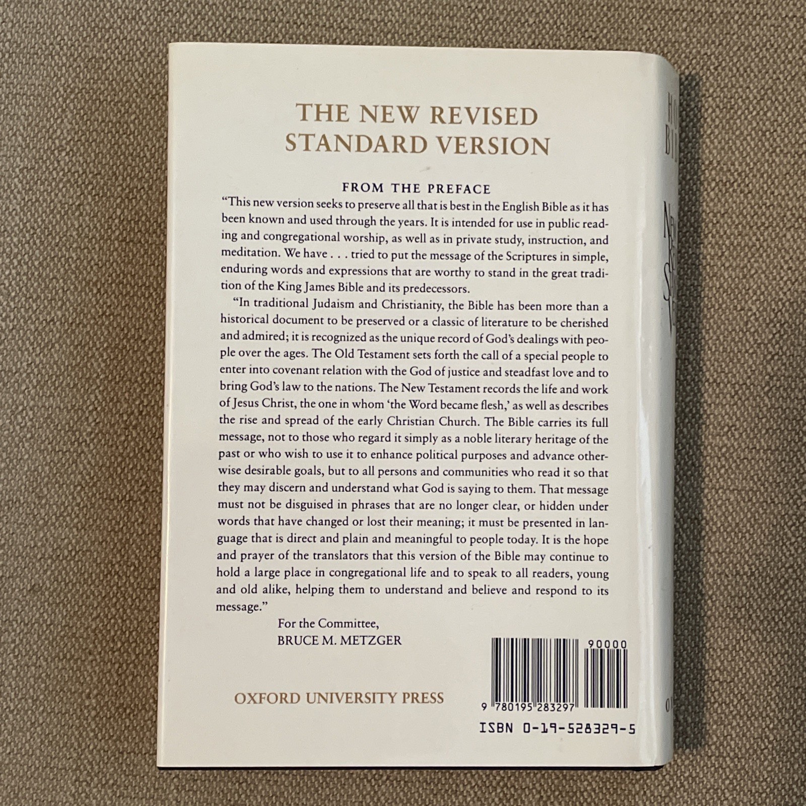 New Revised Standard Version Bible by Oxford University Press (1990 HCDJ)