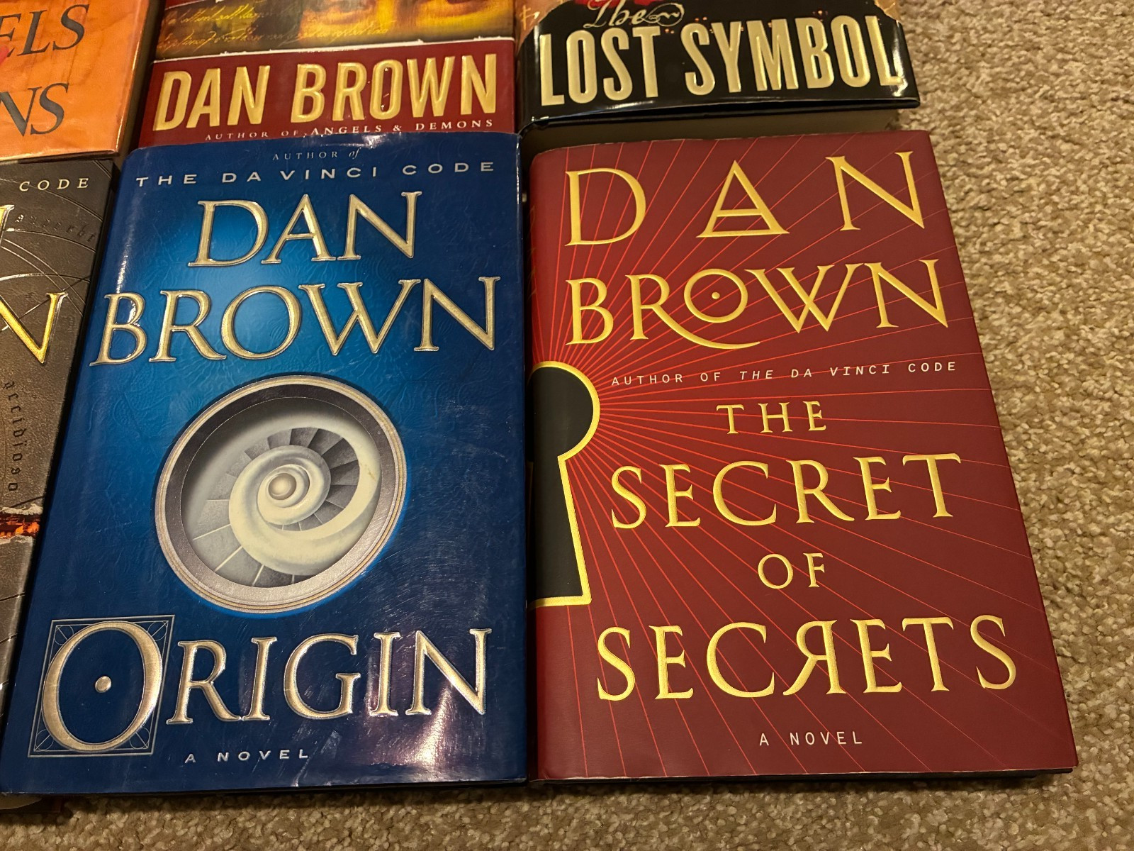 Robert Langdon – Complete 6-Book Hardcover Series Set – Dan Brown – RARE!