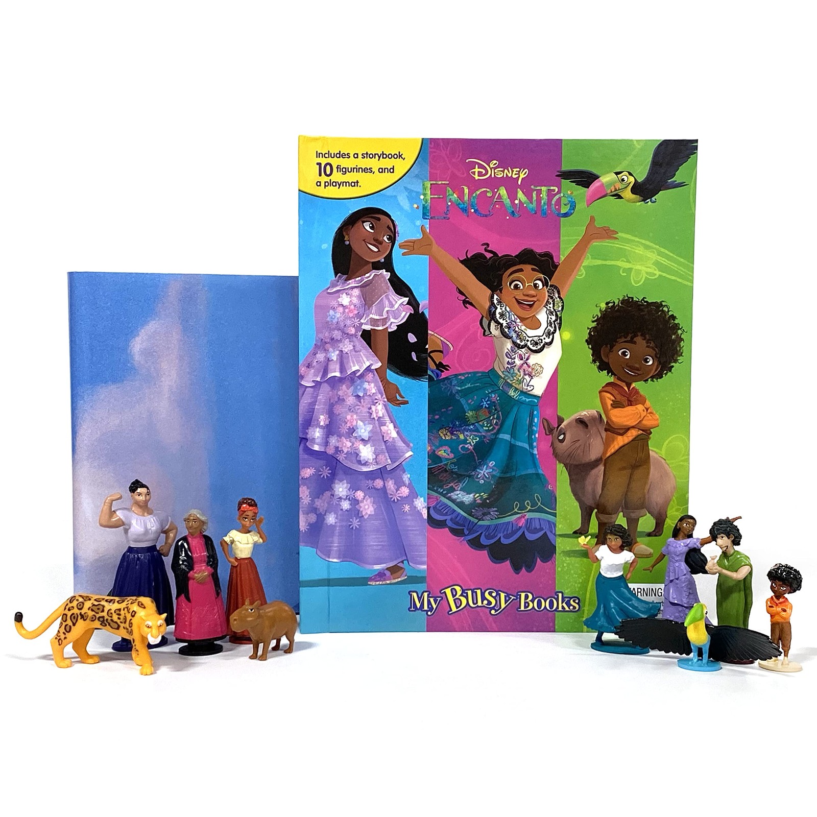 Disney Encanto My Busy Books – Storybook, 10 figurines, playmat