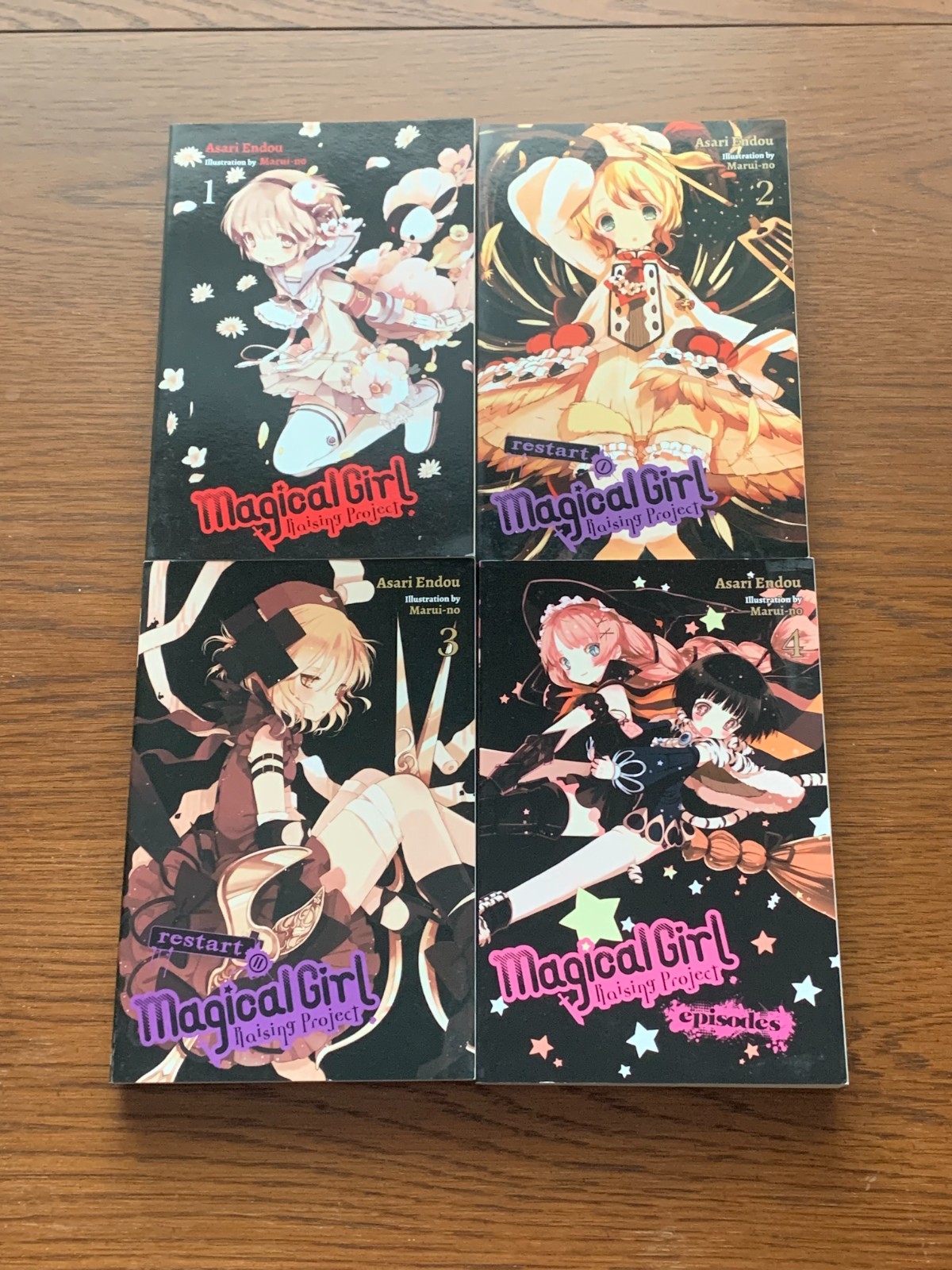Magical Girl Raising Project Light Novels Vols 1 2 3 4 ENGLISH