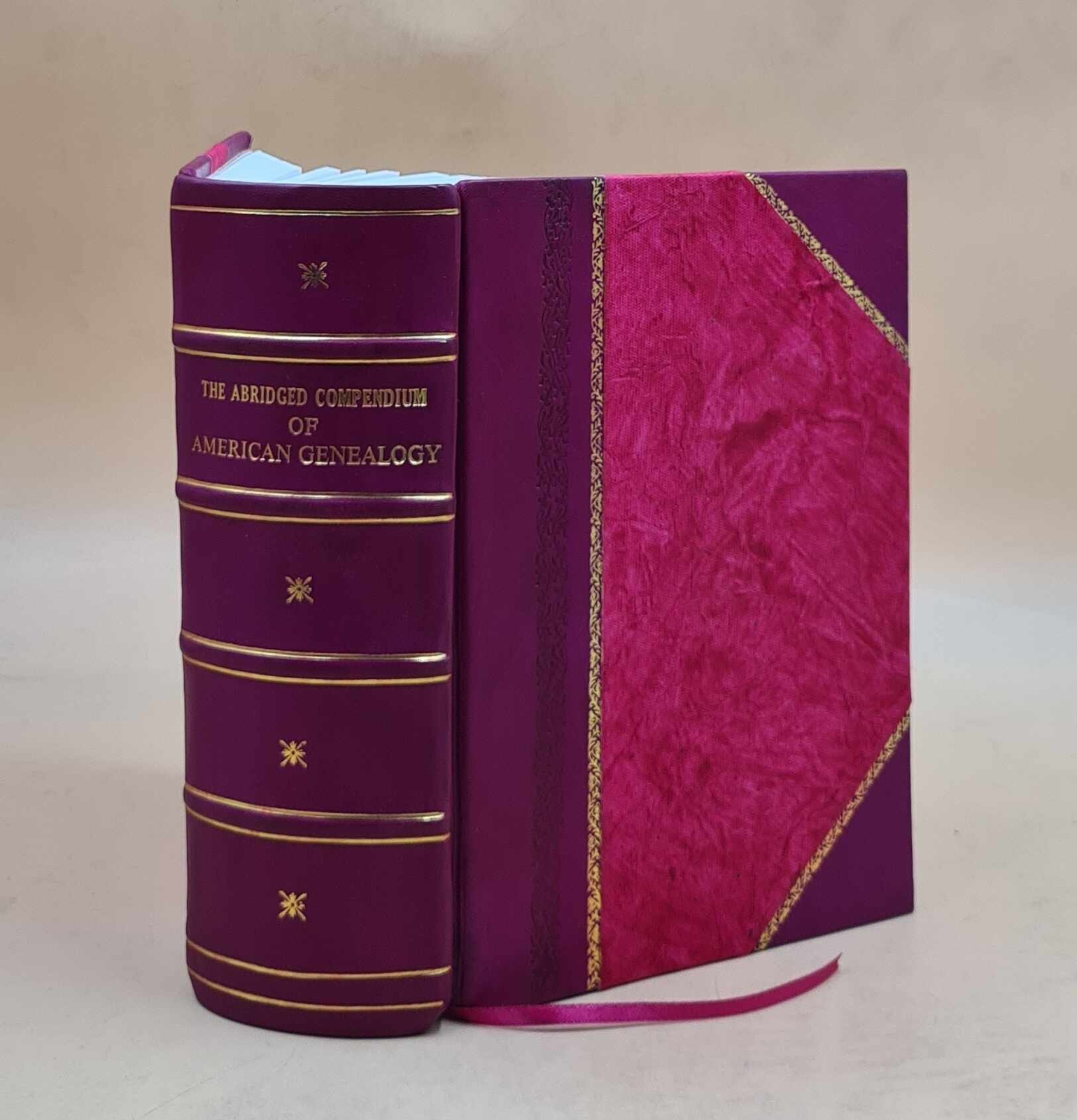 The abridged compendium of American genealogy; first f V.1 1925 [Leather Bound]