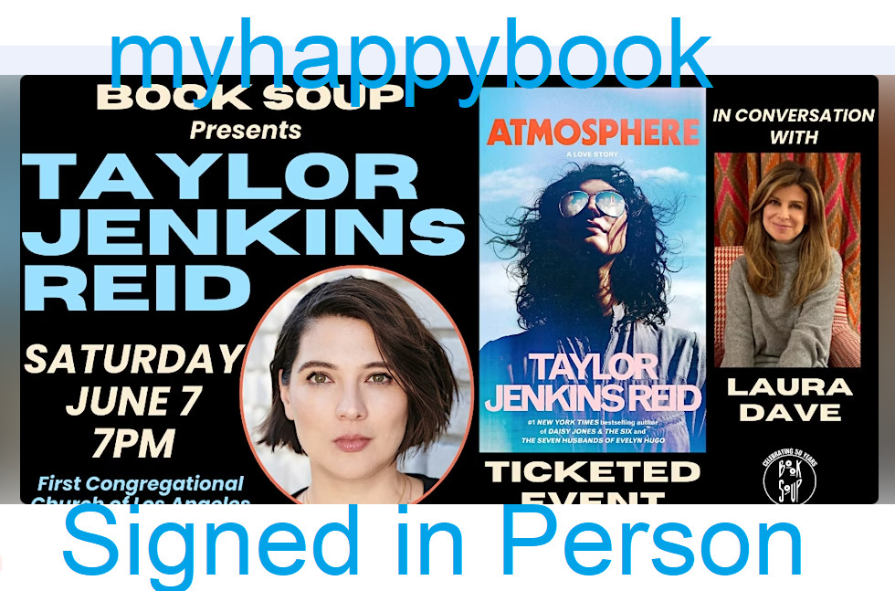 SIGNED Atmosphere : A Love Story by Taylor Jenkins Reid, autoghraphed, new, Love