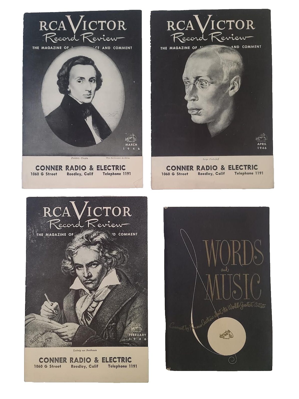 50s RCA VICTOR Words and Music Famous Authors on Greatest Artists Opera Records