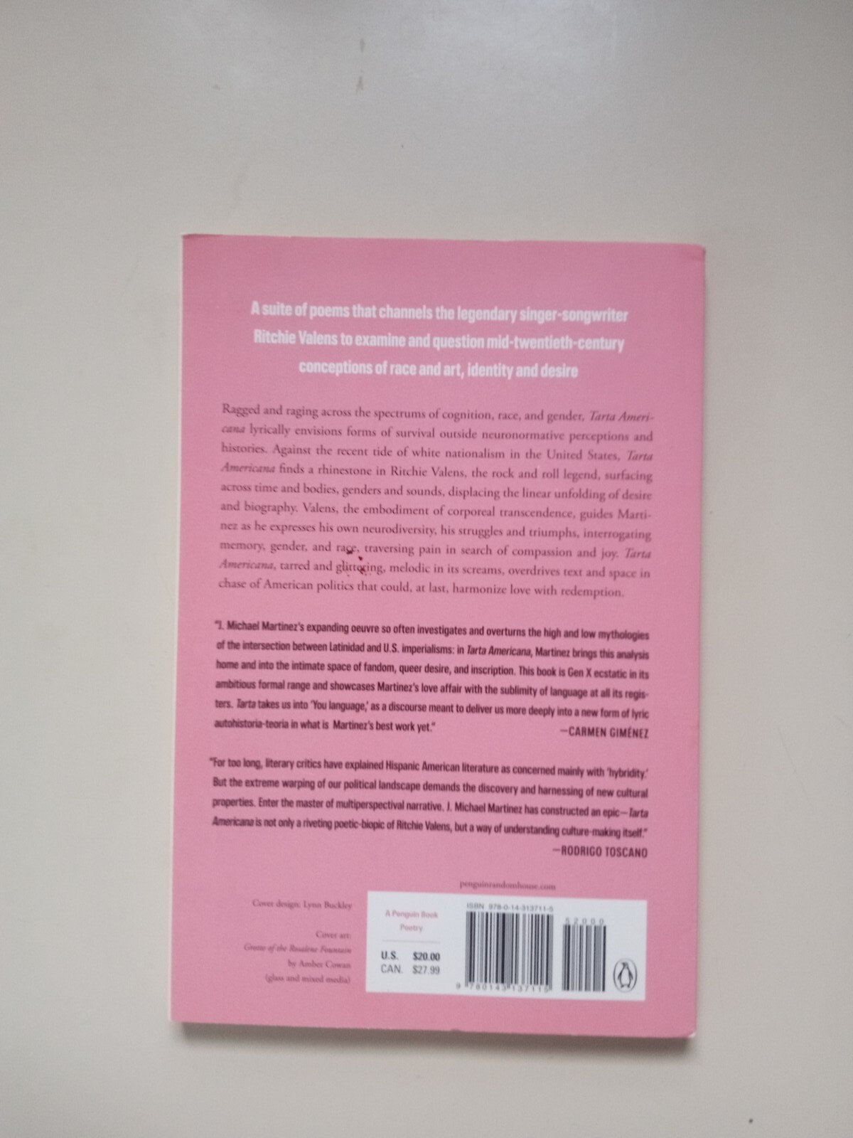 Penguin Poets Ser.: Tarta Americana by J. Michael Martinez (2023, Trade…