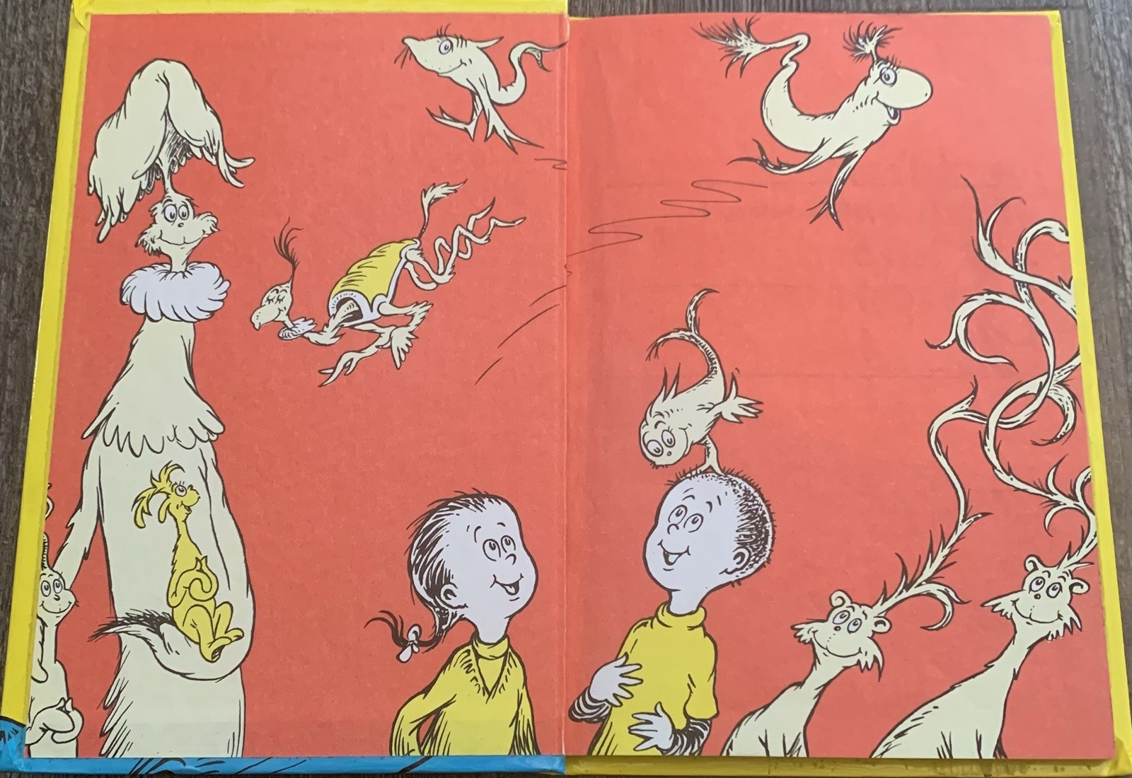 One Fish Two Fish Red Fish Blue Fish By Dr. Seuss Grolier Book Club Edition GOOD
