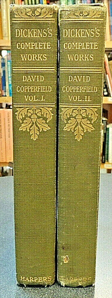2 Vol Set: David Copperfield Complete Volumes 1-2 Decorative Binding Dickens