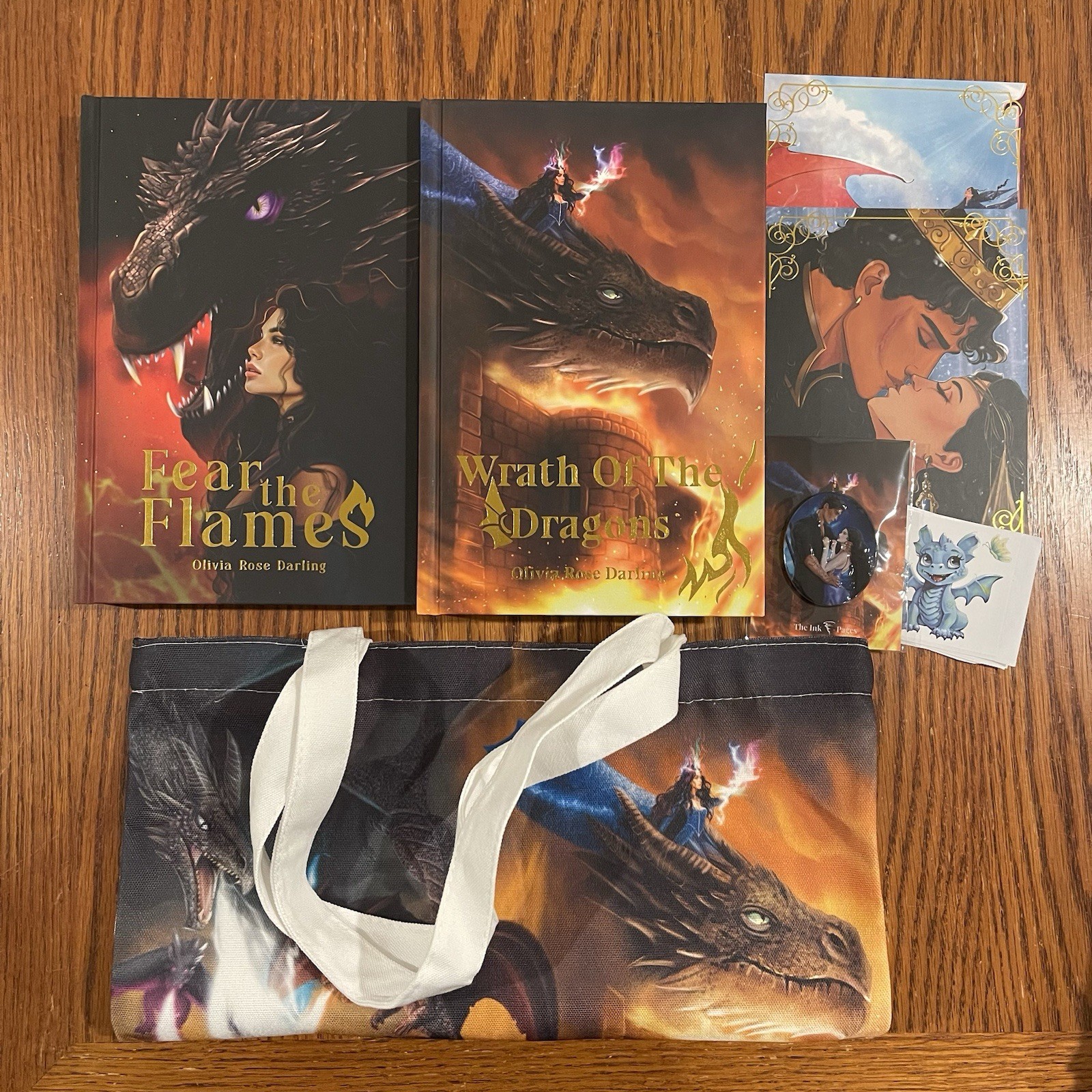Ink Pages Fear The Flames + Wrath of the Dragons Olivia Rose Darling w/ Extras