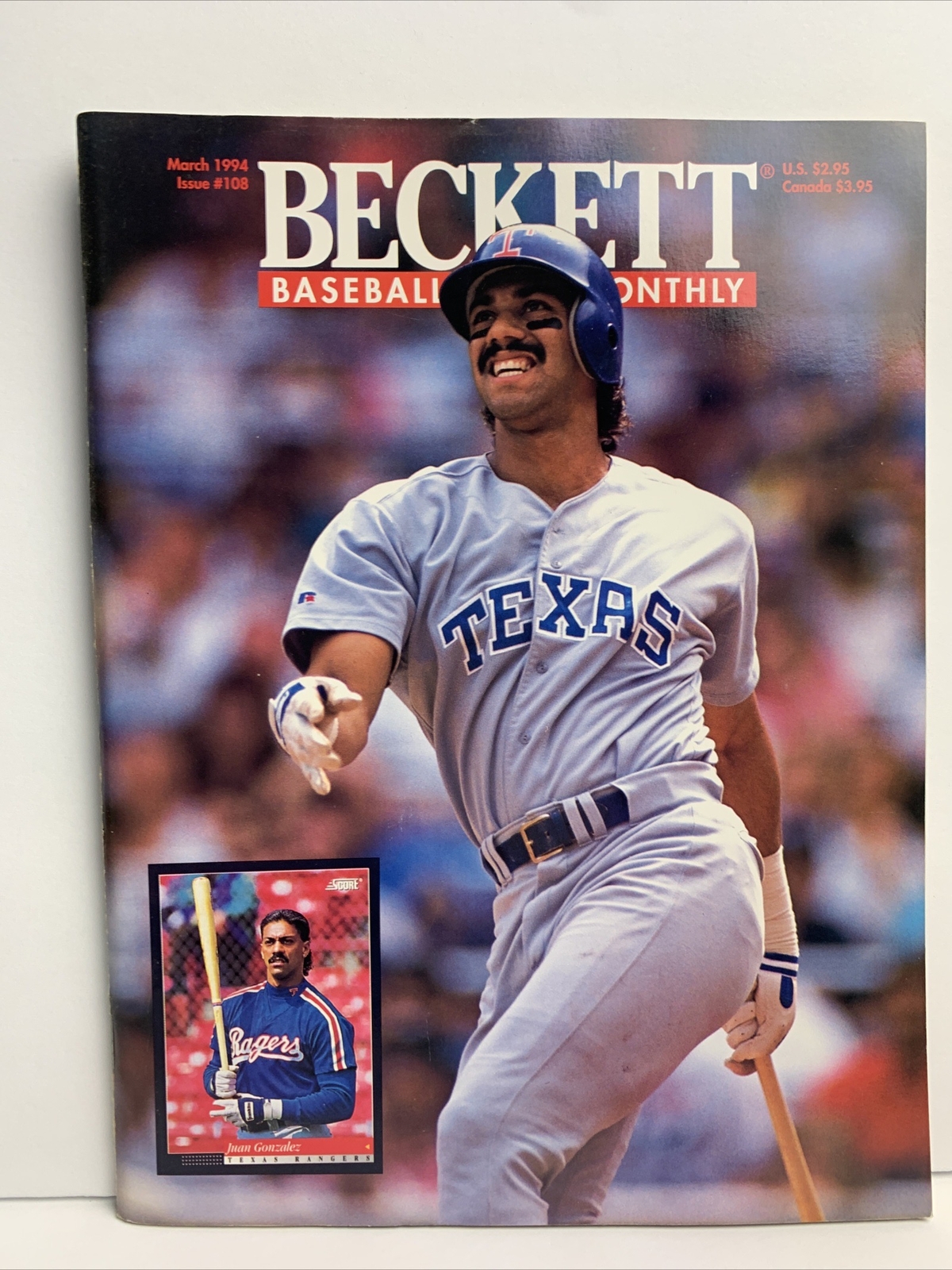 1994 Beckett Baseball Card Monthly Price Guide #108 Juan Gonzalez / Kenny Lofton