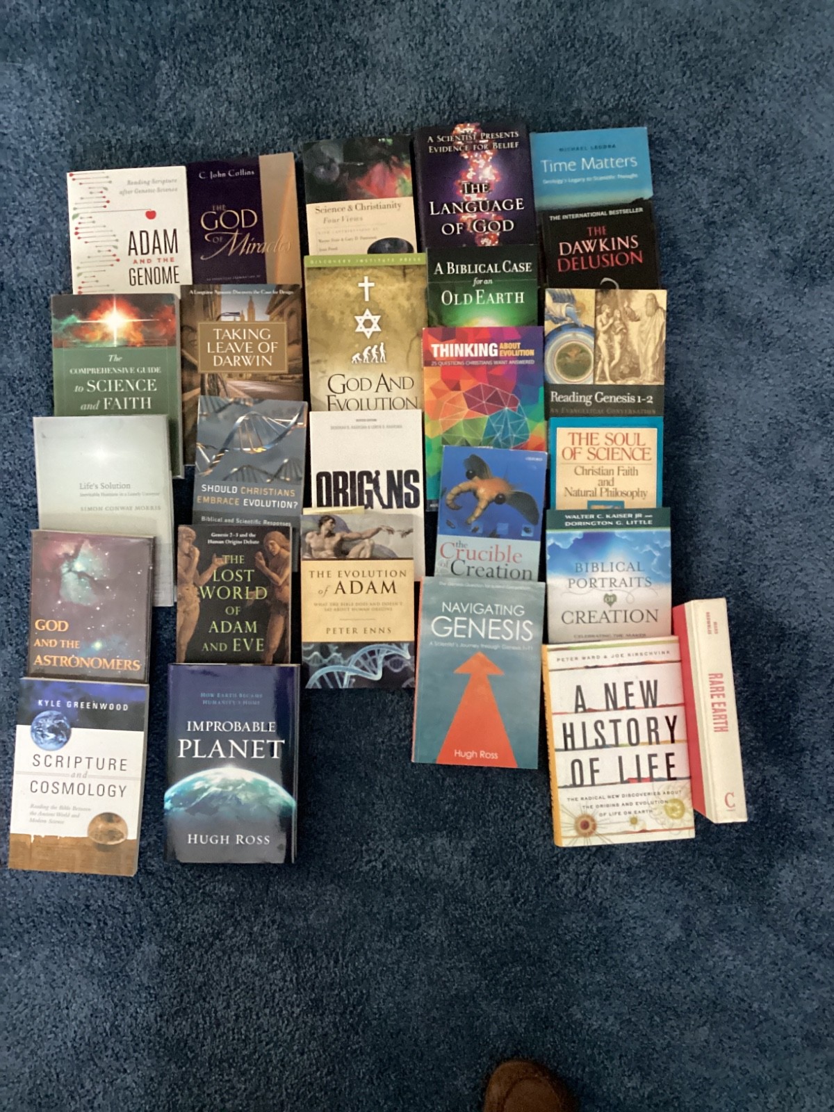 lot of 26 books, creation ,evolution, intelligent design