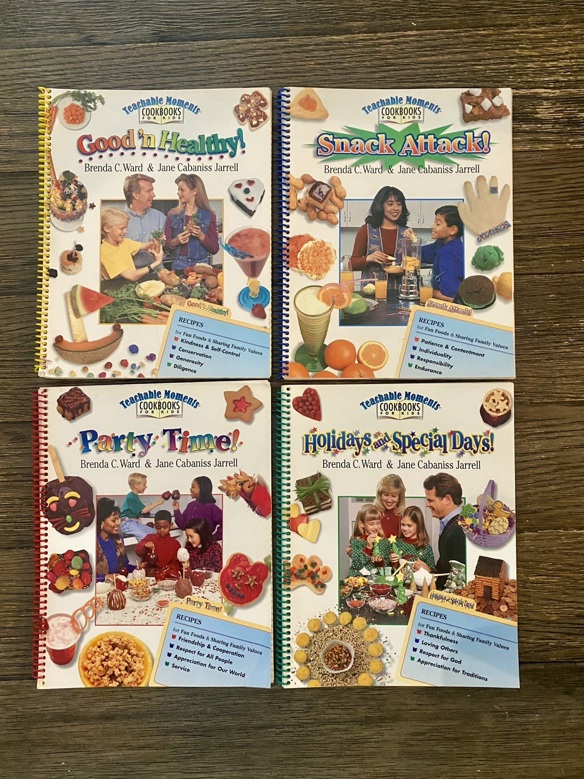 Vintage Teachable Moments Cookbooks for Kids Book Bundle Lot Homeschool Learn