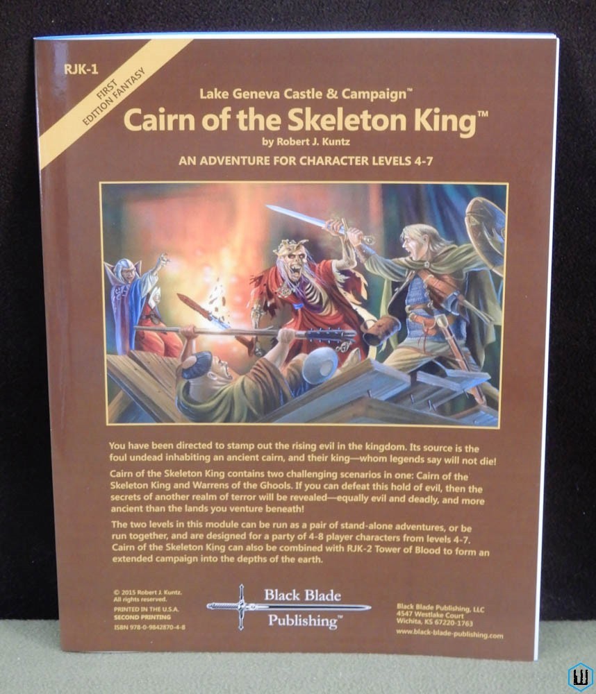Cairn of the Skeleton King (Dungeons Dragons) Robert Kuntz Black Blade