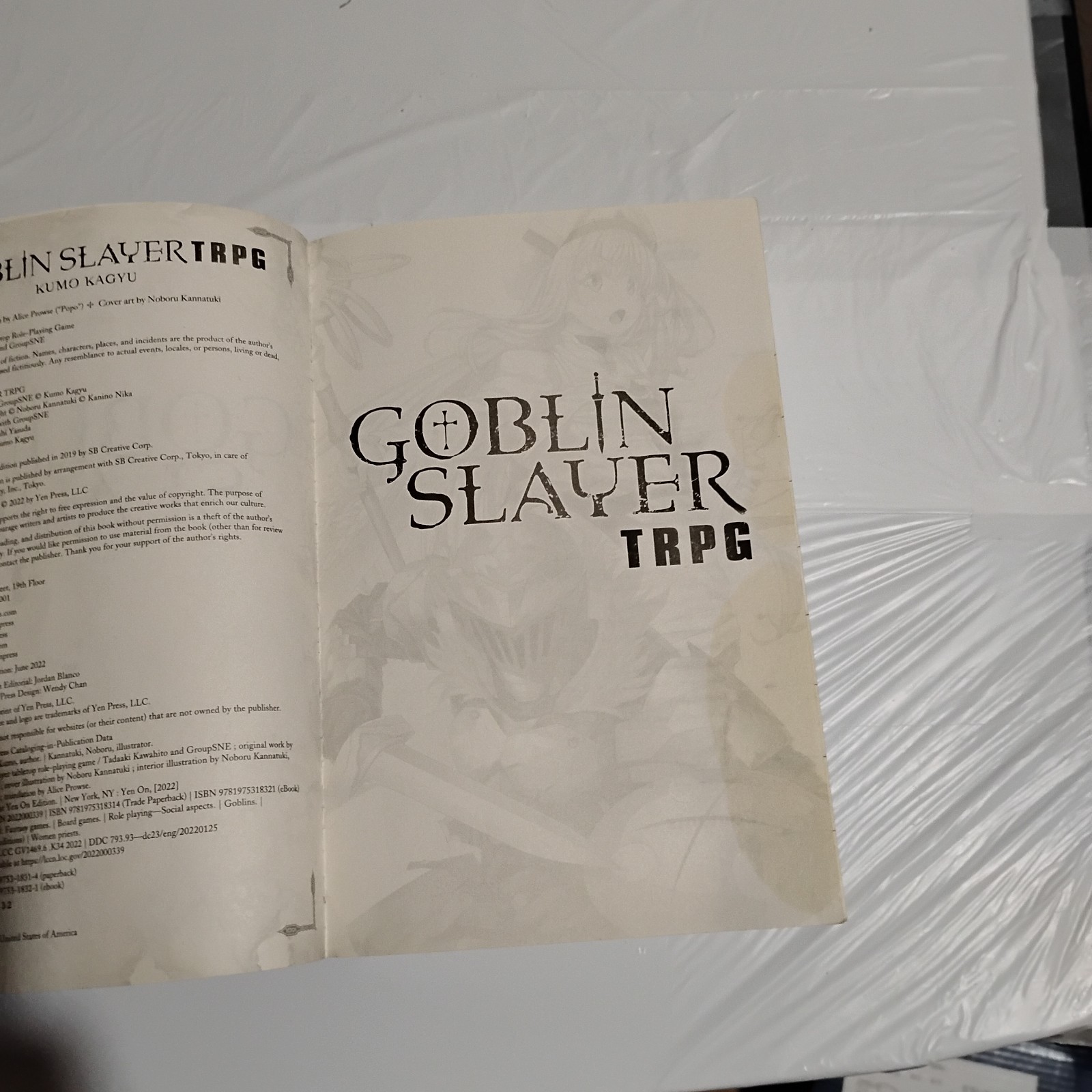Goblin Slayer TRPG Paperback Role Playing Fantasy Yen Press LLC