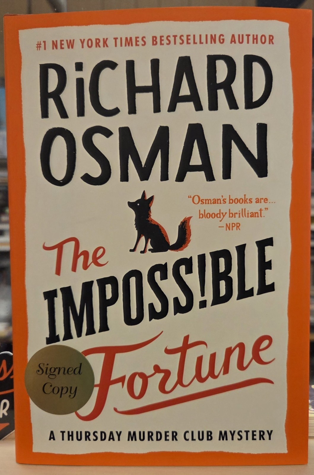 SIGNED ~ THE IMPOSSIBLE FORTUNE by Richard Osman (2025, Hardcover) 1st/1st