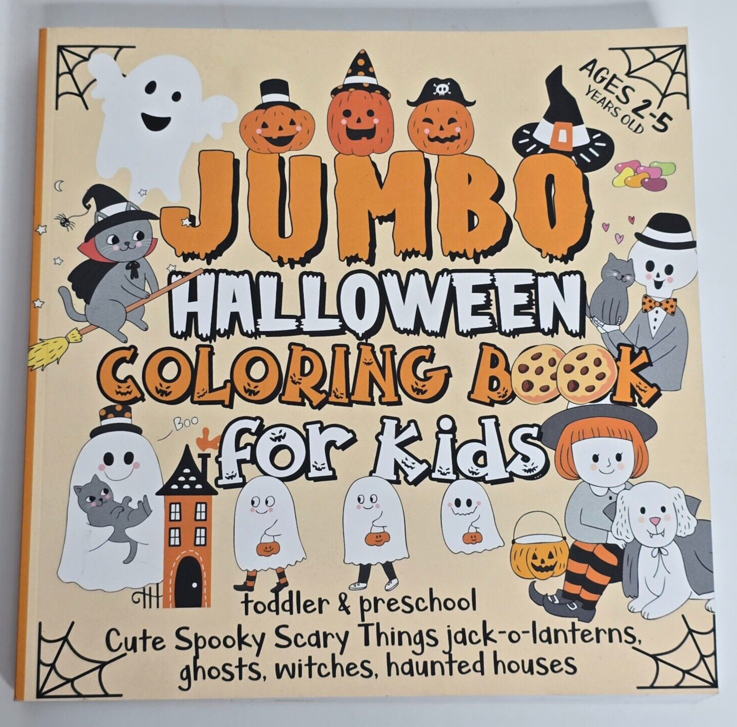 Jumbo Halloween Holiday Coloring Book For Kids NEW Toddler Pre-School 300 Pages