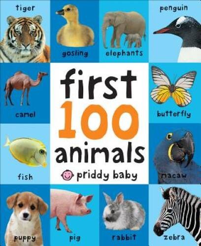 First 100 Animals – Board book By Priddy, Roger – GOOD