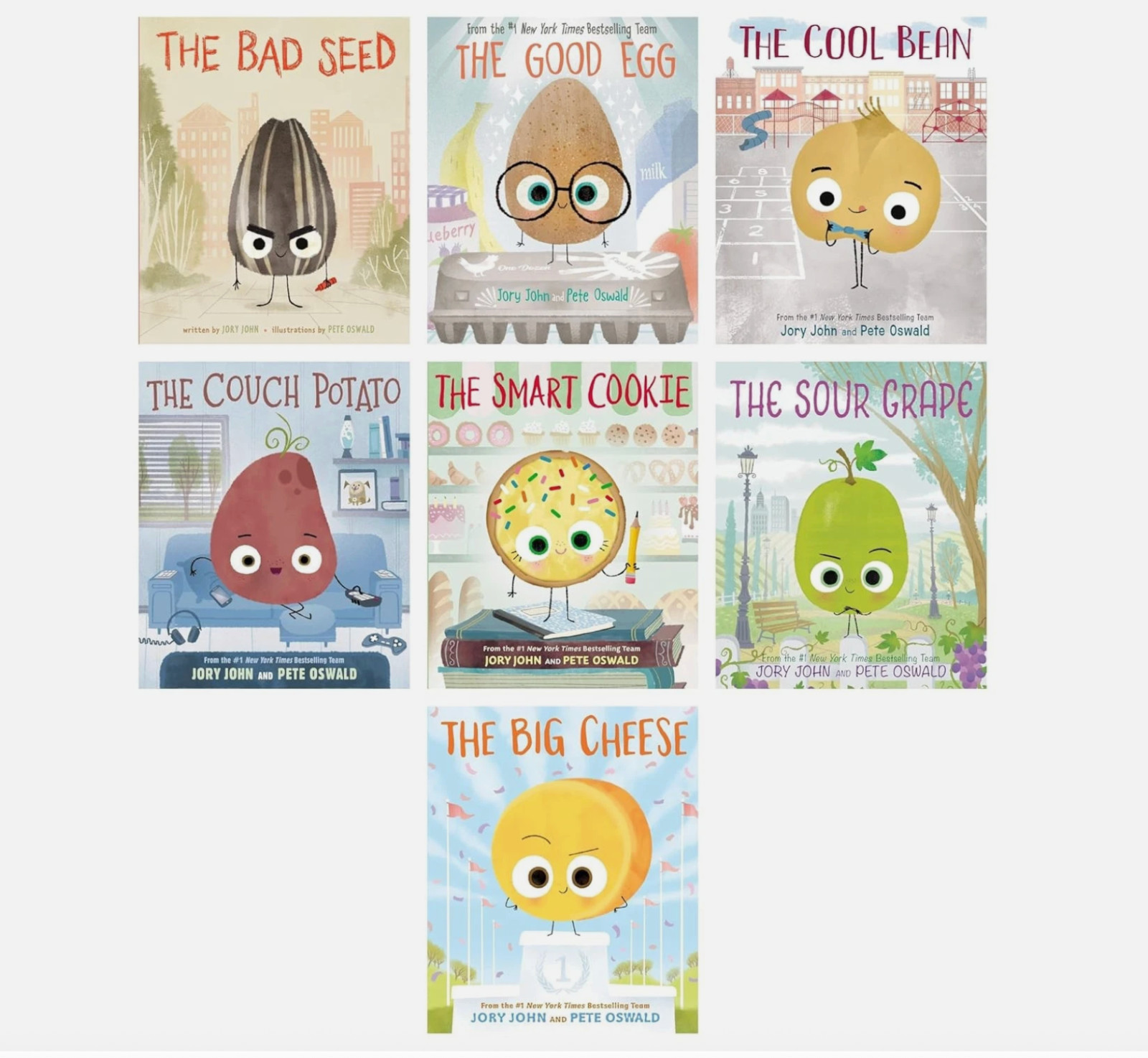 The Food Group Series By Jory John 7 Books Collection Set – Ages 4-8 Paperback F