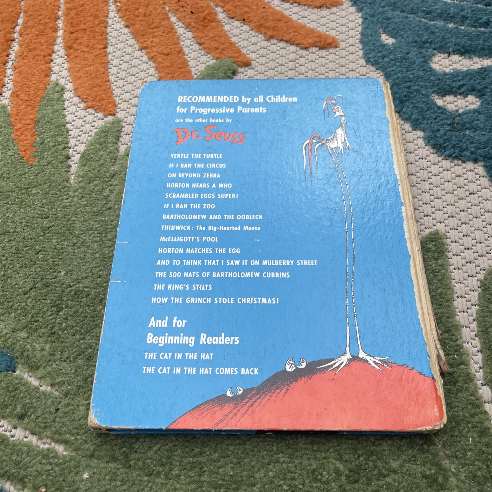 Scrambled Eggs Super! Dr. Seuss 1953 Hardcover Grolier Book Club Edition