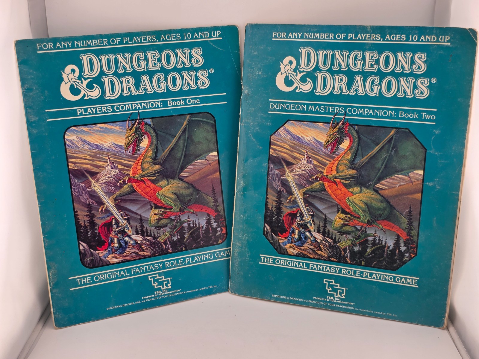 TSR D&D Books One & Two FIRST PRINT 1984 Companion Players & Dungeon Masters