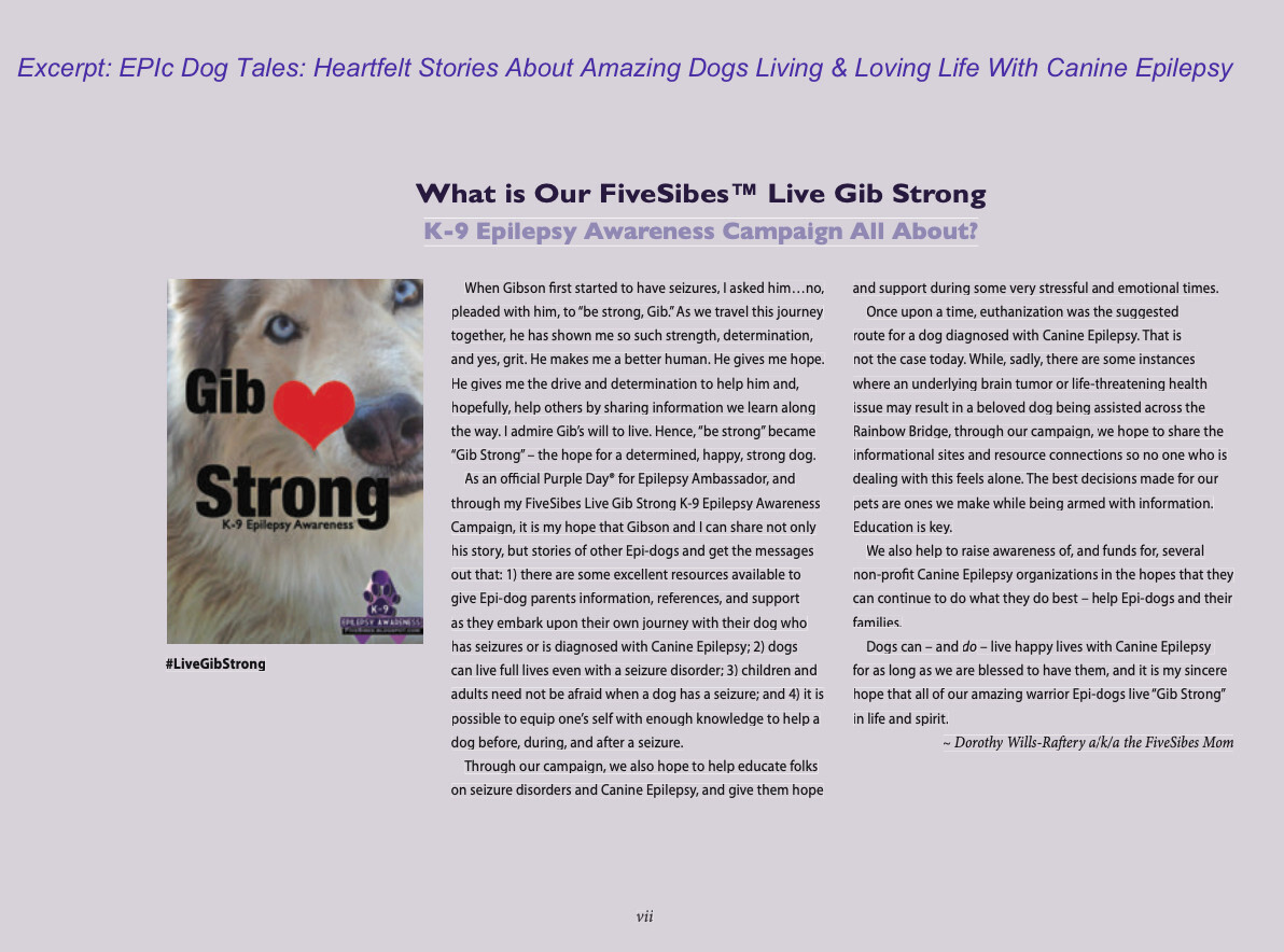 EPIc Dog Tales – Coffee Table Reference Book About Dogs With Canine Epilepsy
