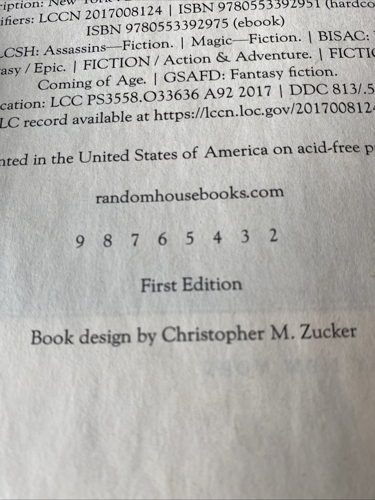 Assassin’s Fate Book III of the Fitz and the Fool Trilogy Robin Hobb 1st edition