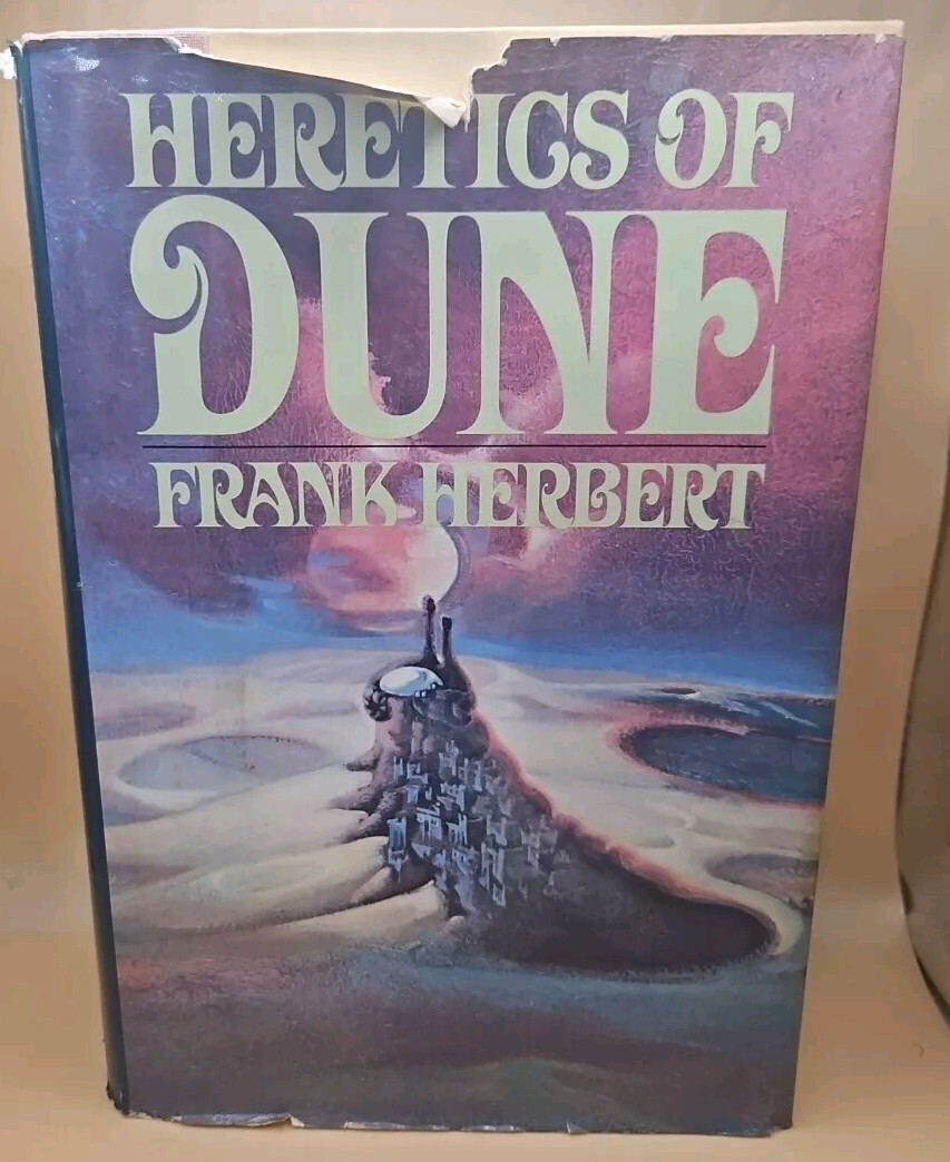 Heretics of Dune, Frank Herbert, 1984 hardcover Dust Jacket
