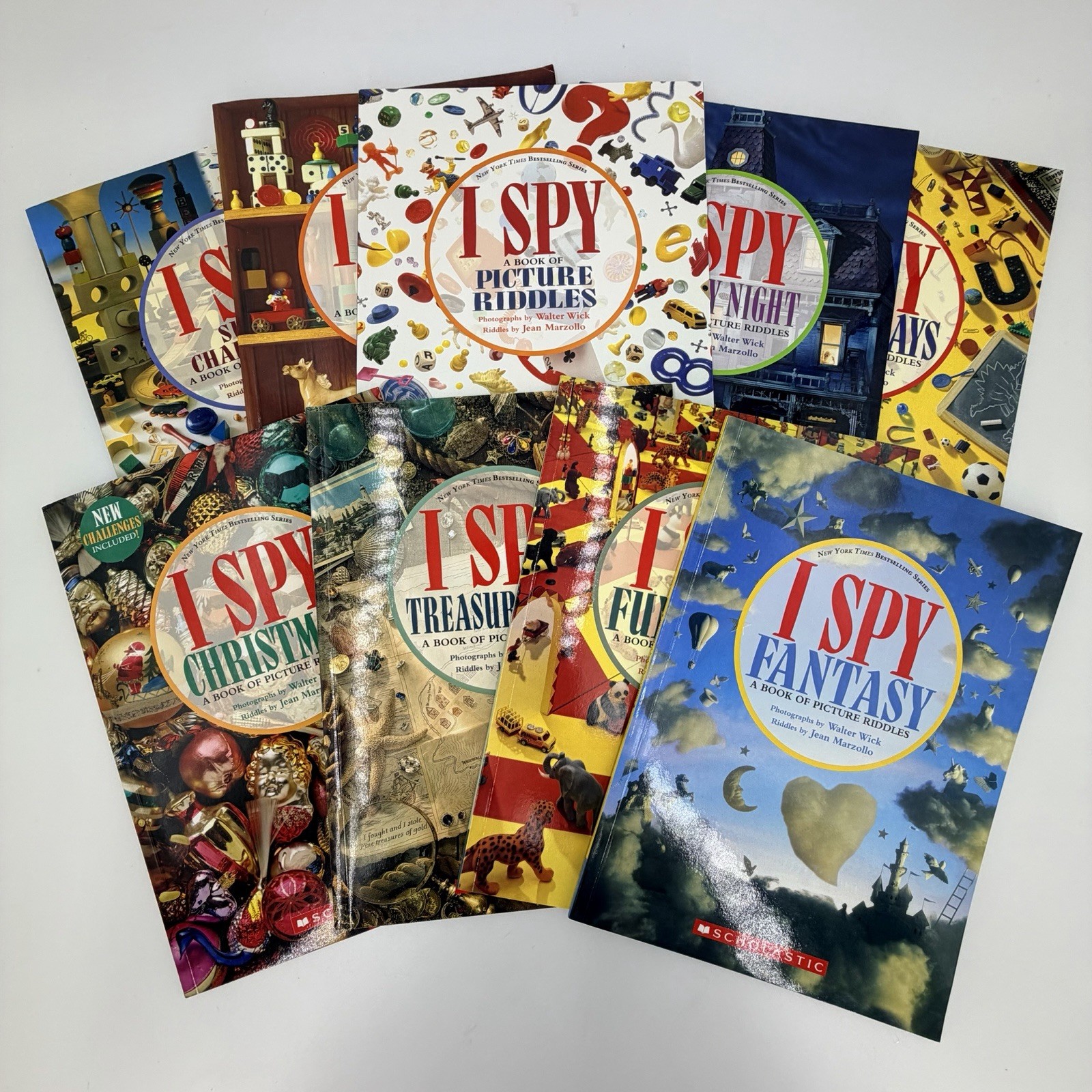 I Spy 9 Paperback Books By Jean Marzollo NEW