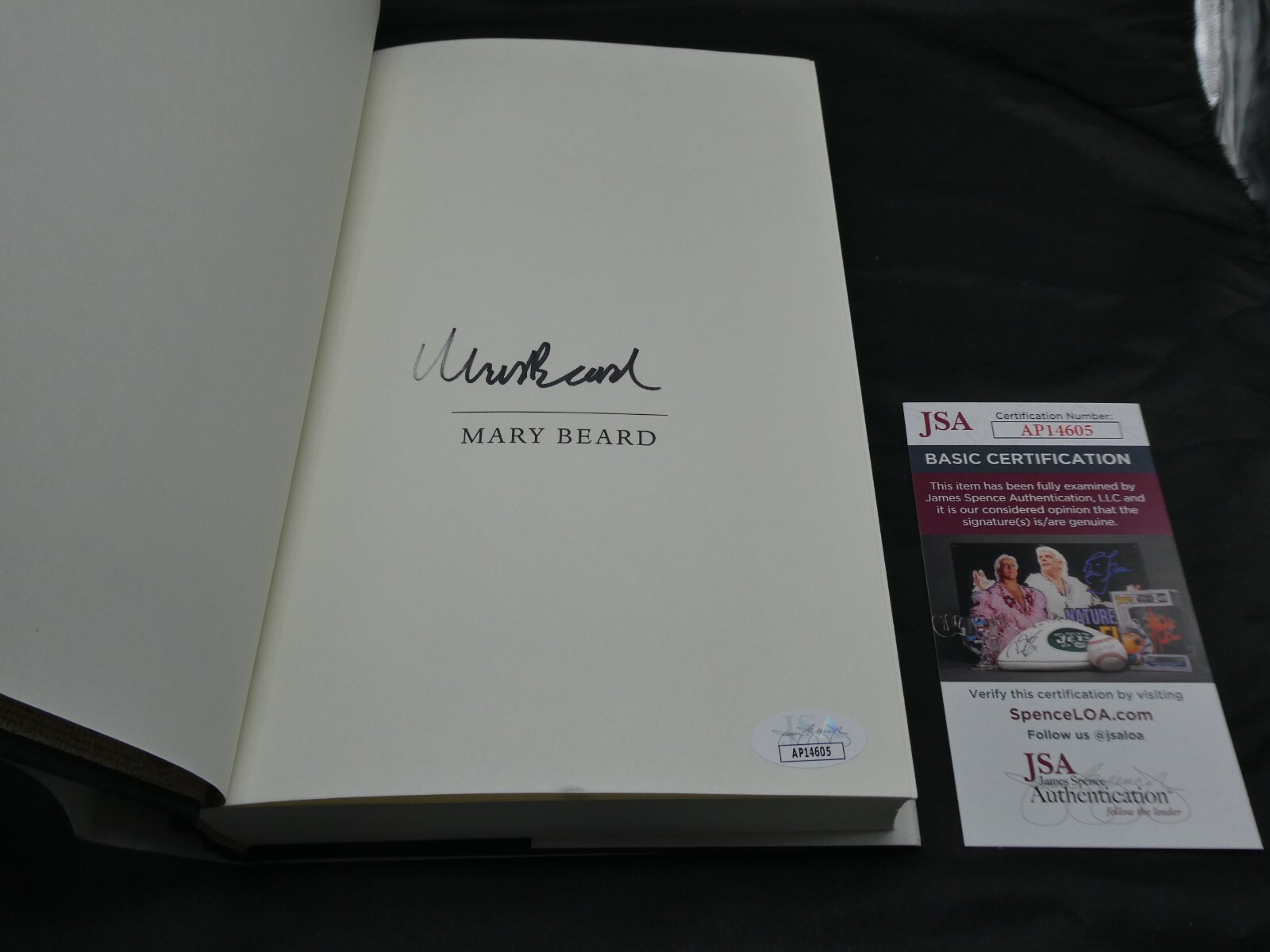 Mary Beard Hand Signed 1st Edition Hardback Book Emperor Of Rome JSA #AP14605