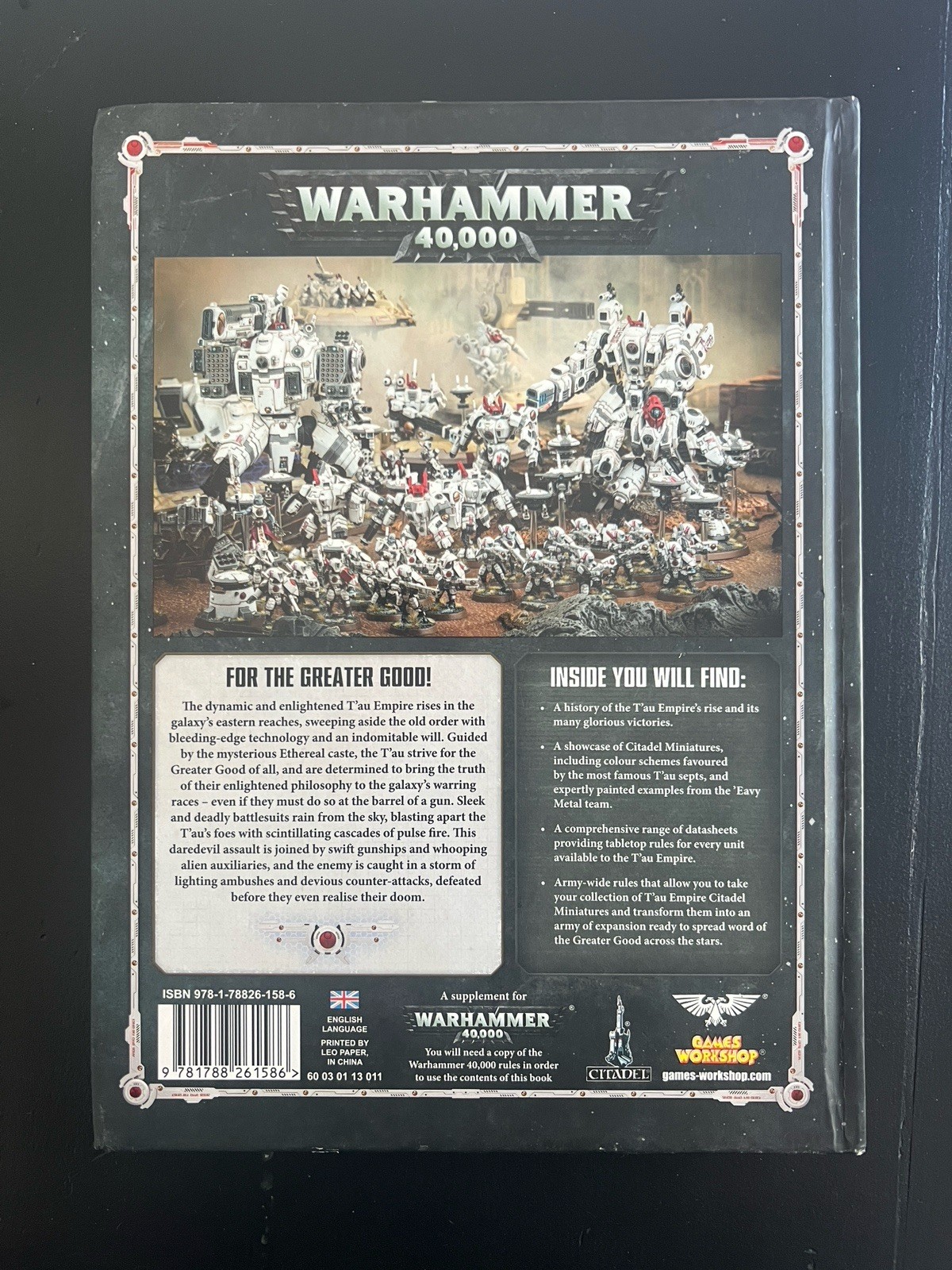 Tau Empire Codex Warhammer 40k Hardcover 2018 Games Workshop