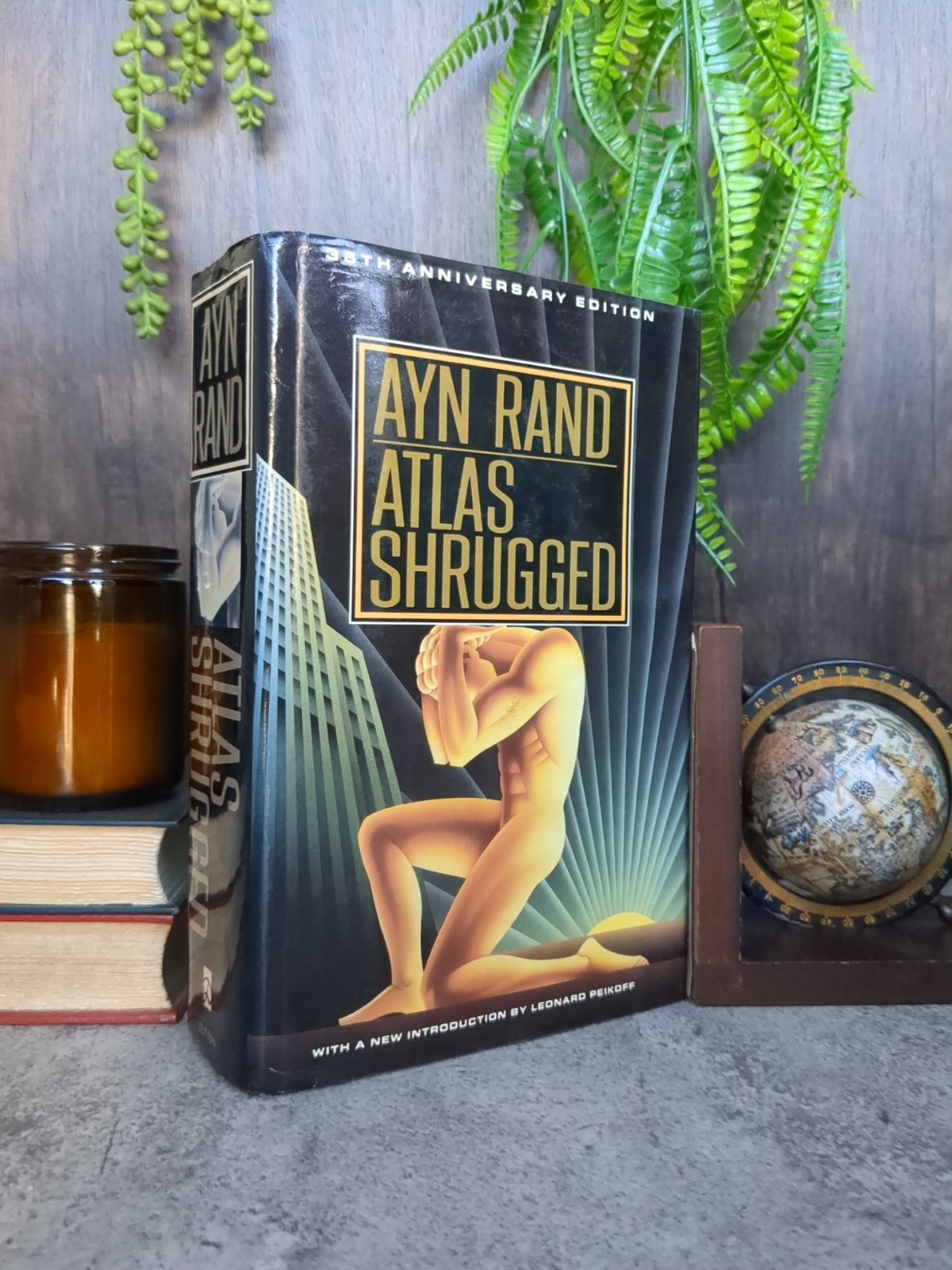 Atlas Shrugged by Ayn Rand 1992 35th Anniversary Edition 1st Printing HB DJ VGC!