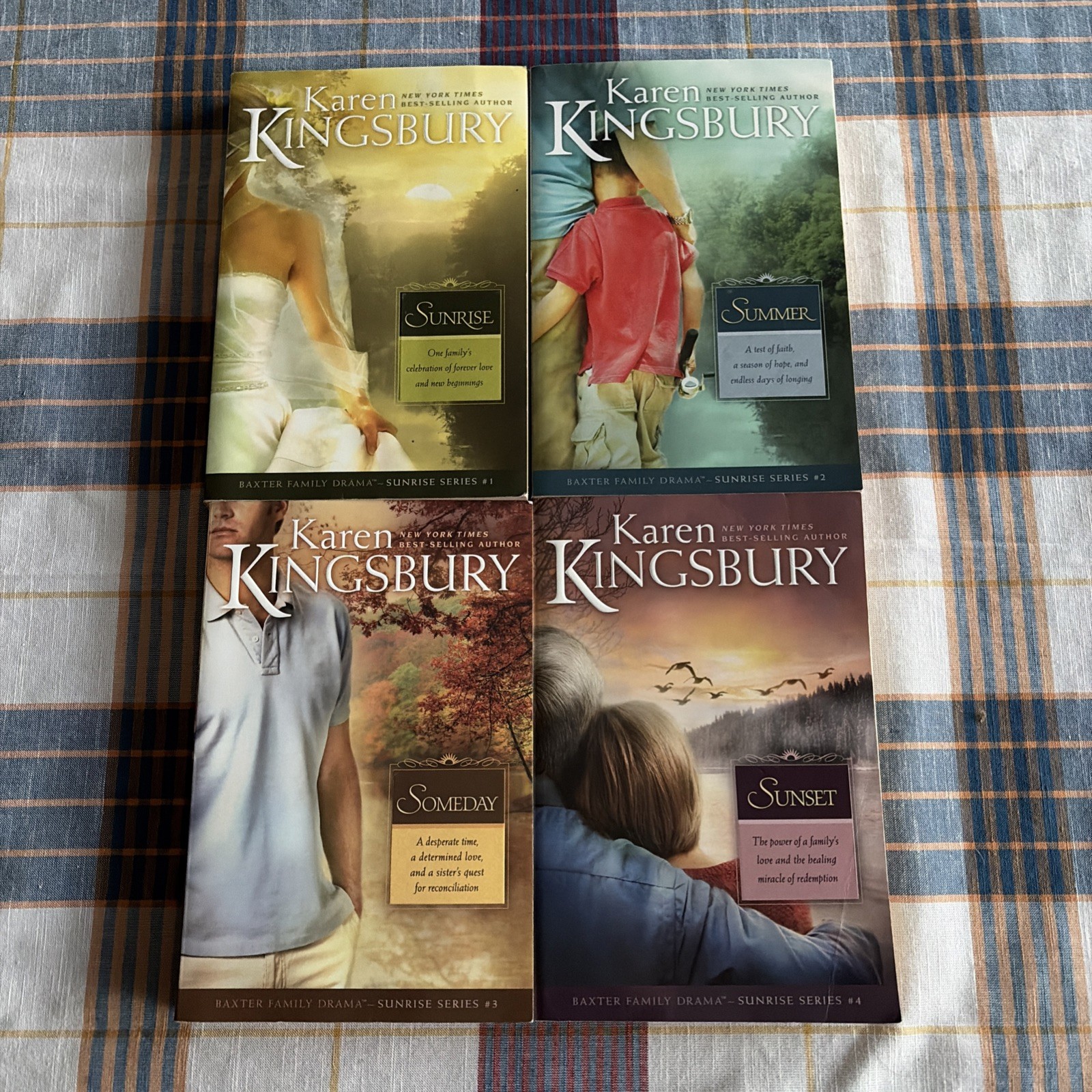 Baxter Family Drama Sunrise Series # 1-4 Paperback Books ~ Karen Kingsbury