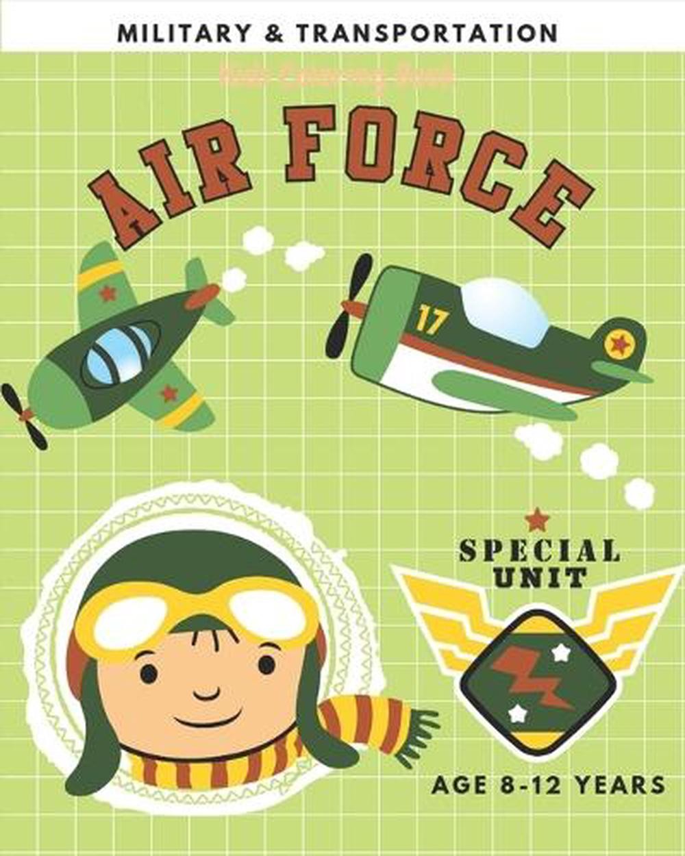 Military & Transportation: Kids Coloring Book for Children Age 8-10 Years Colori