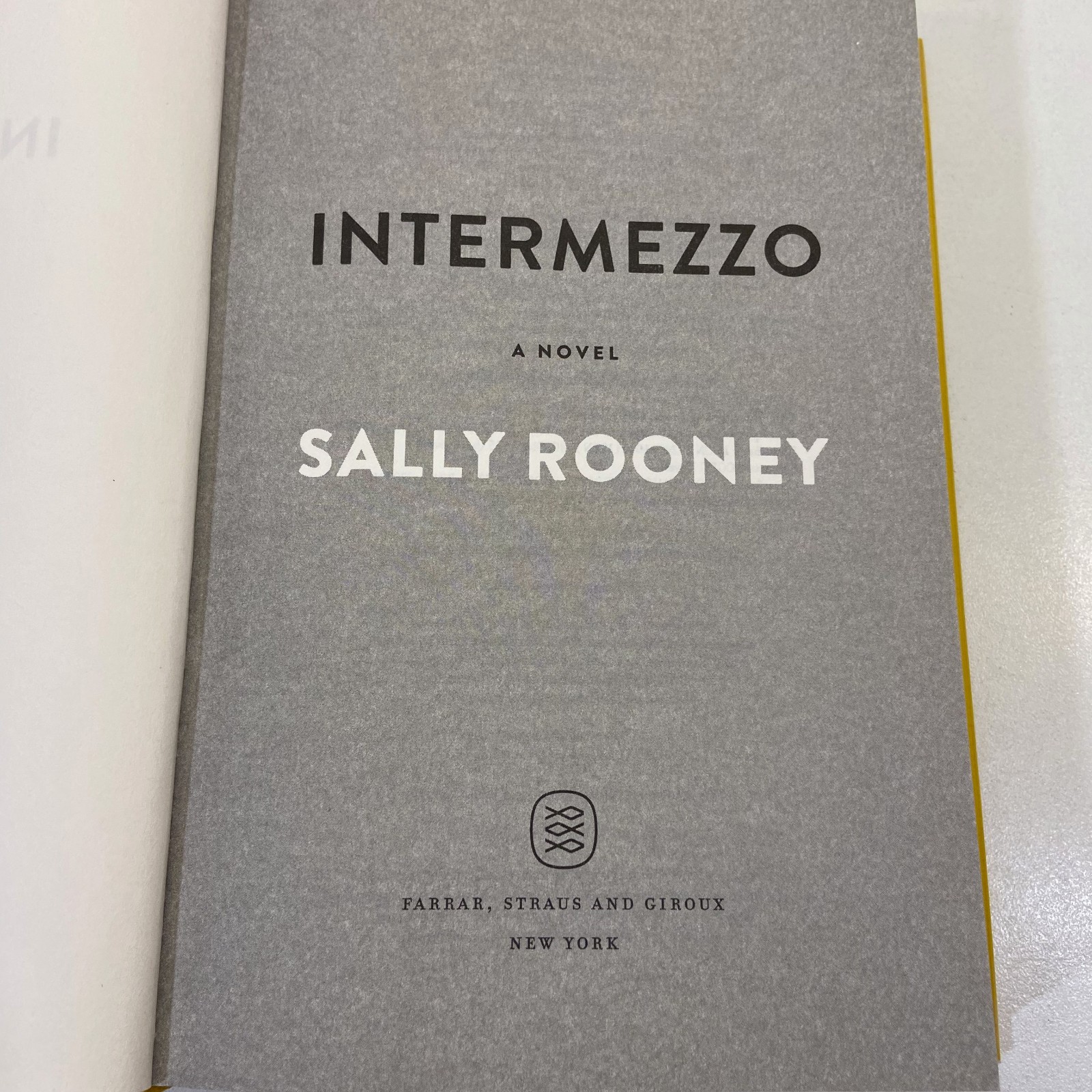 Sally Rooney Intermezzo Novel SIGNED 1st Edition 2024 HCDJ Farrar Straus Giroux