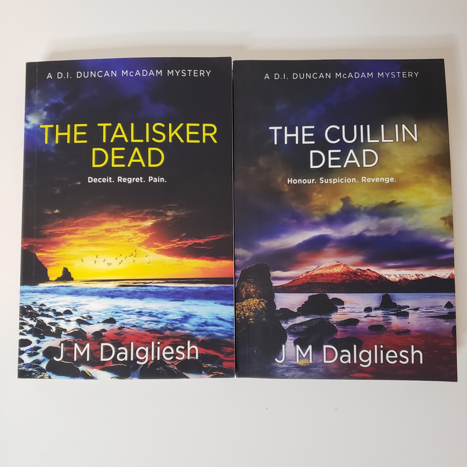 D.I. Duncan McAdam Mystery #3-4 Lot Of PB Books J M Dalgliesh Cuillin Dead Crime