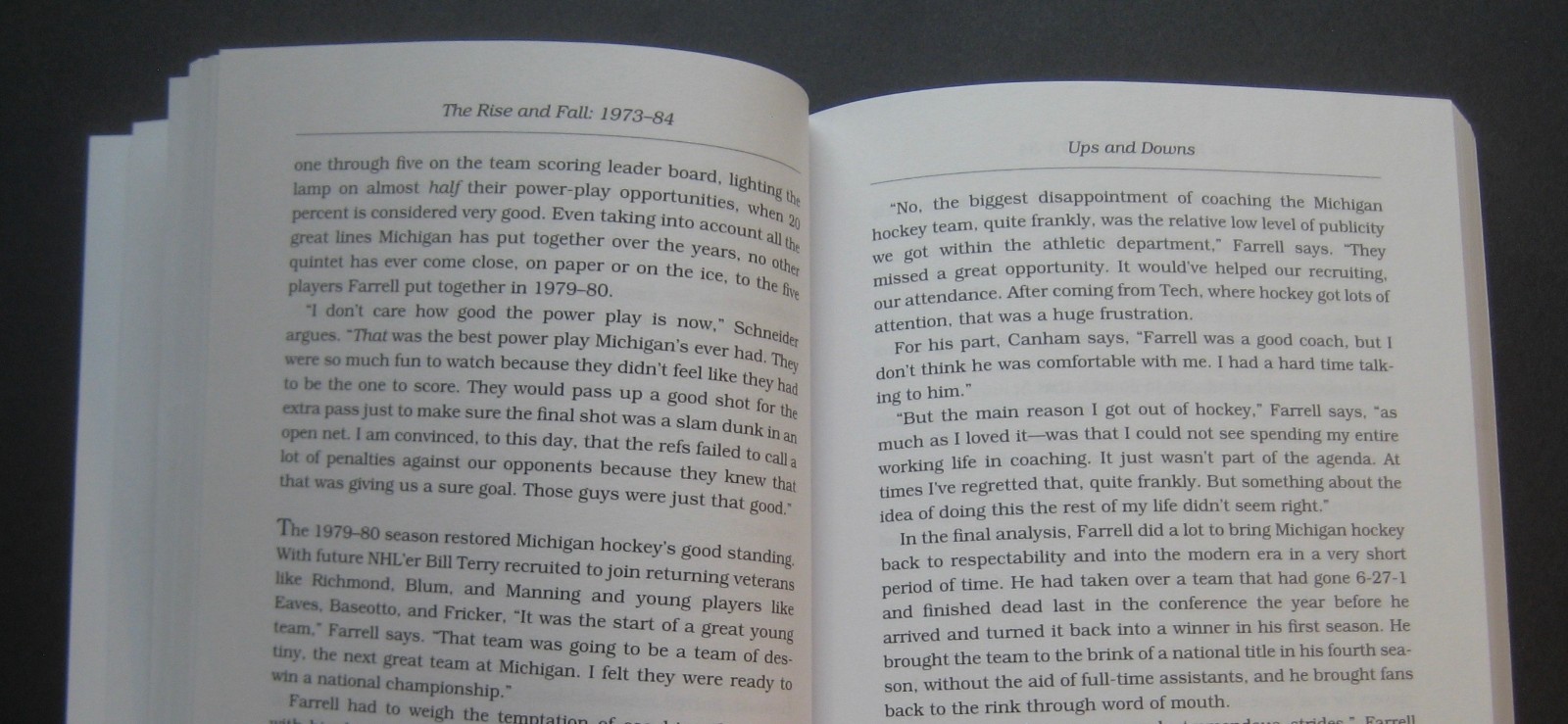 Blue Ice: The Story of Michigan Hockey by John U. Bacon