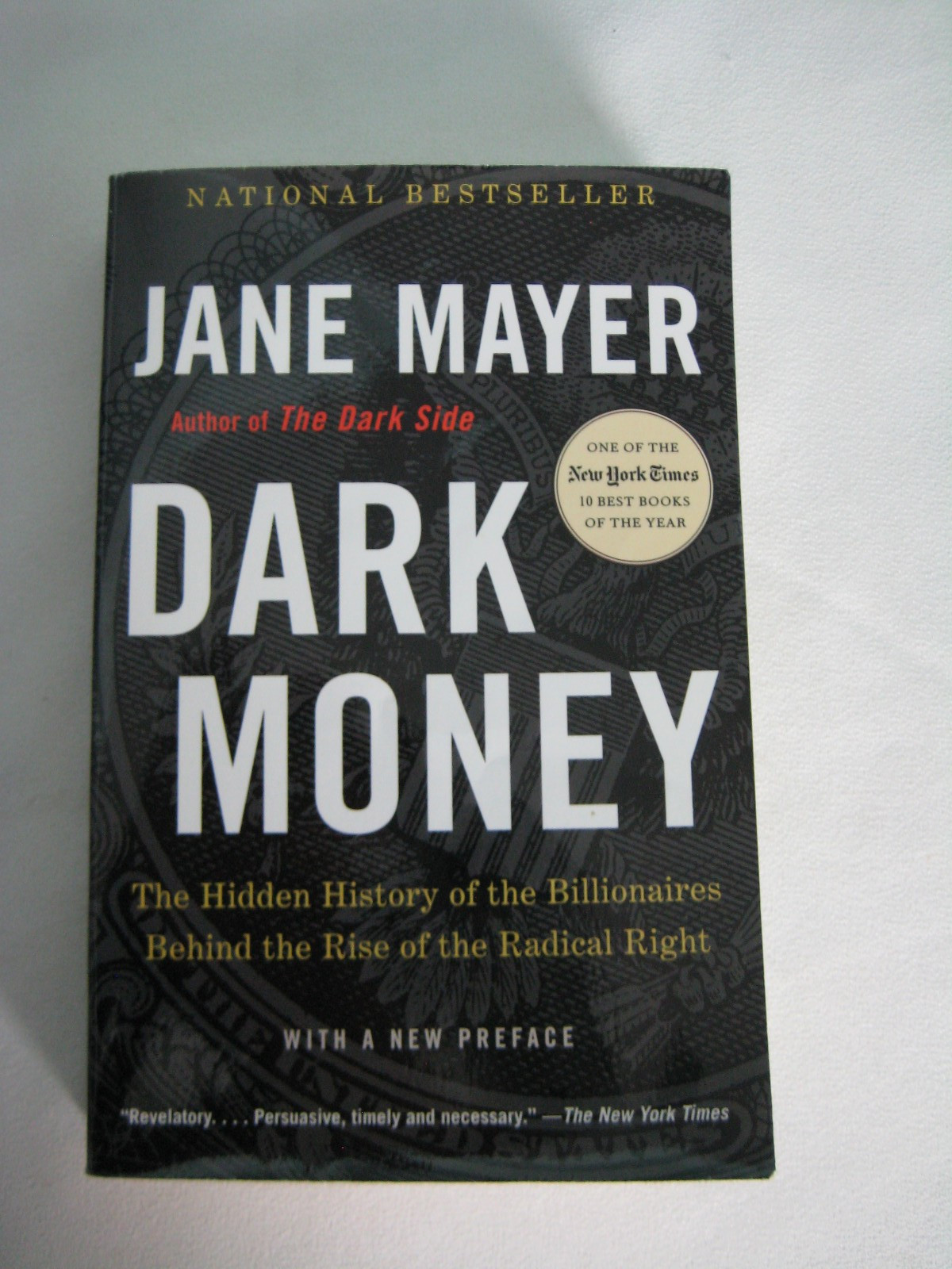 Dark Money by Jane Mayer Includes Index 547 pages