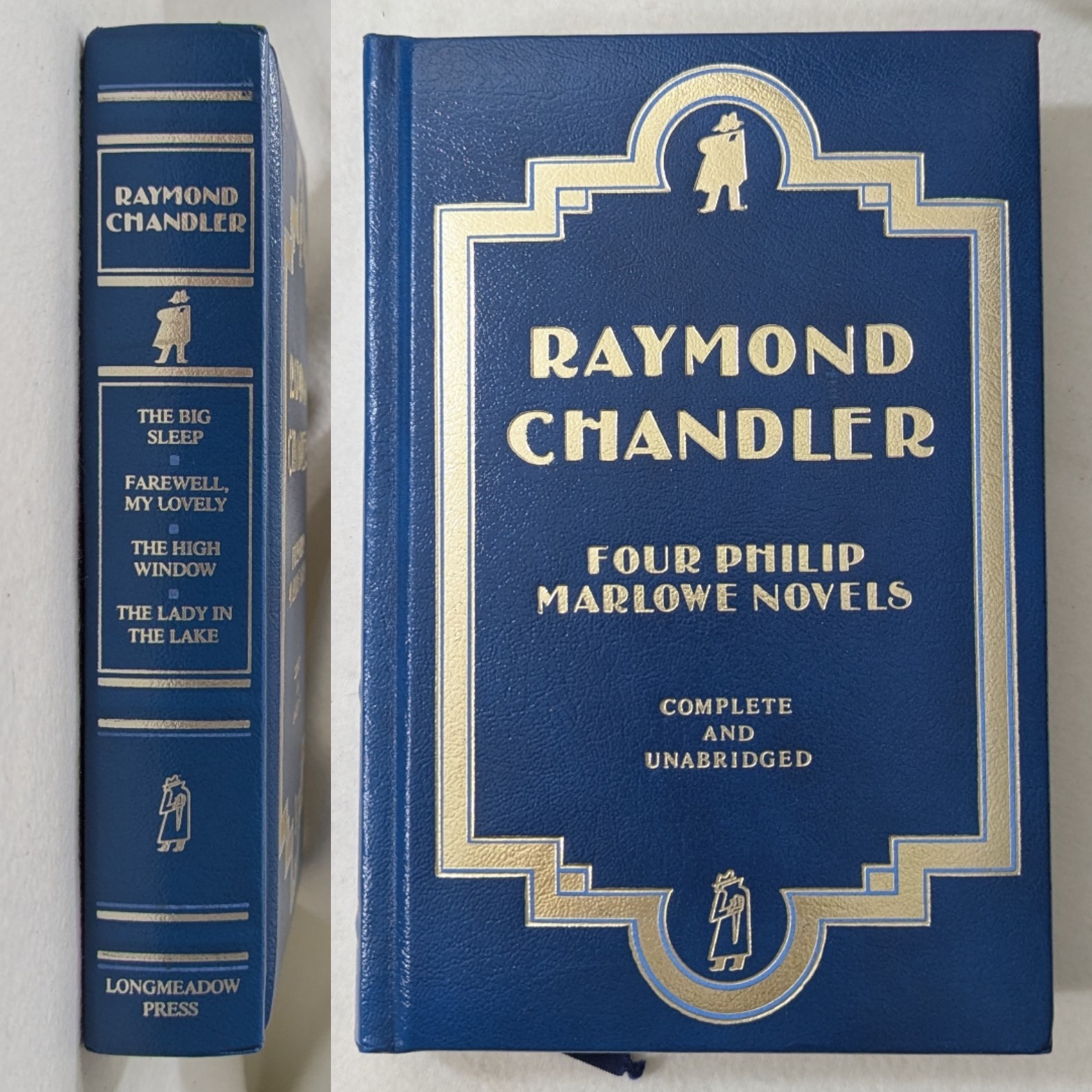 Four Complete Philip Marlowe Novels by Raymond Chandler Leather Bound