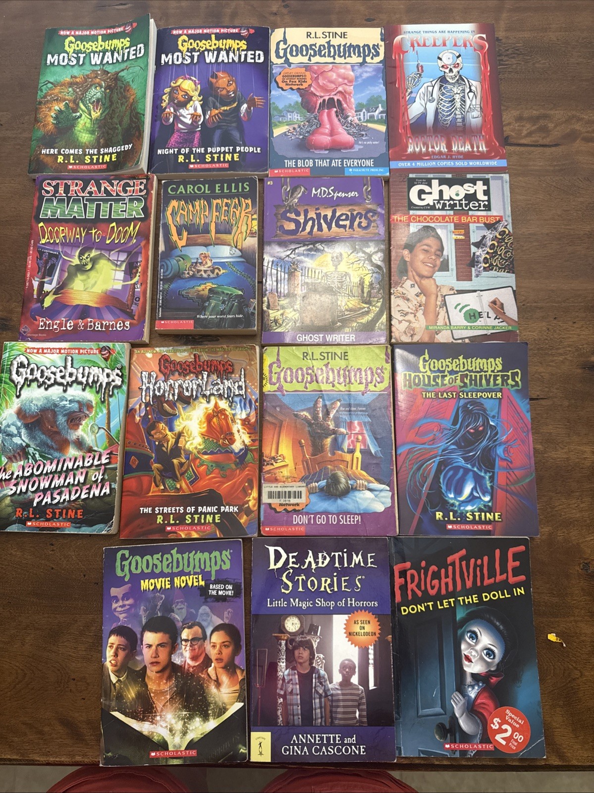 Vintage Goosebumps Shivers Strange Matter Creepers Frightville Pb Book Lot Of 15