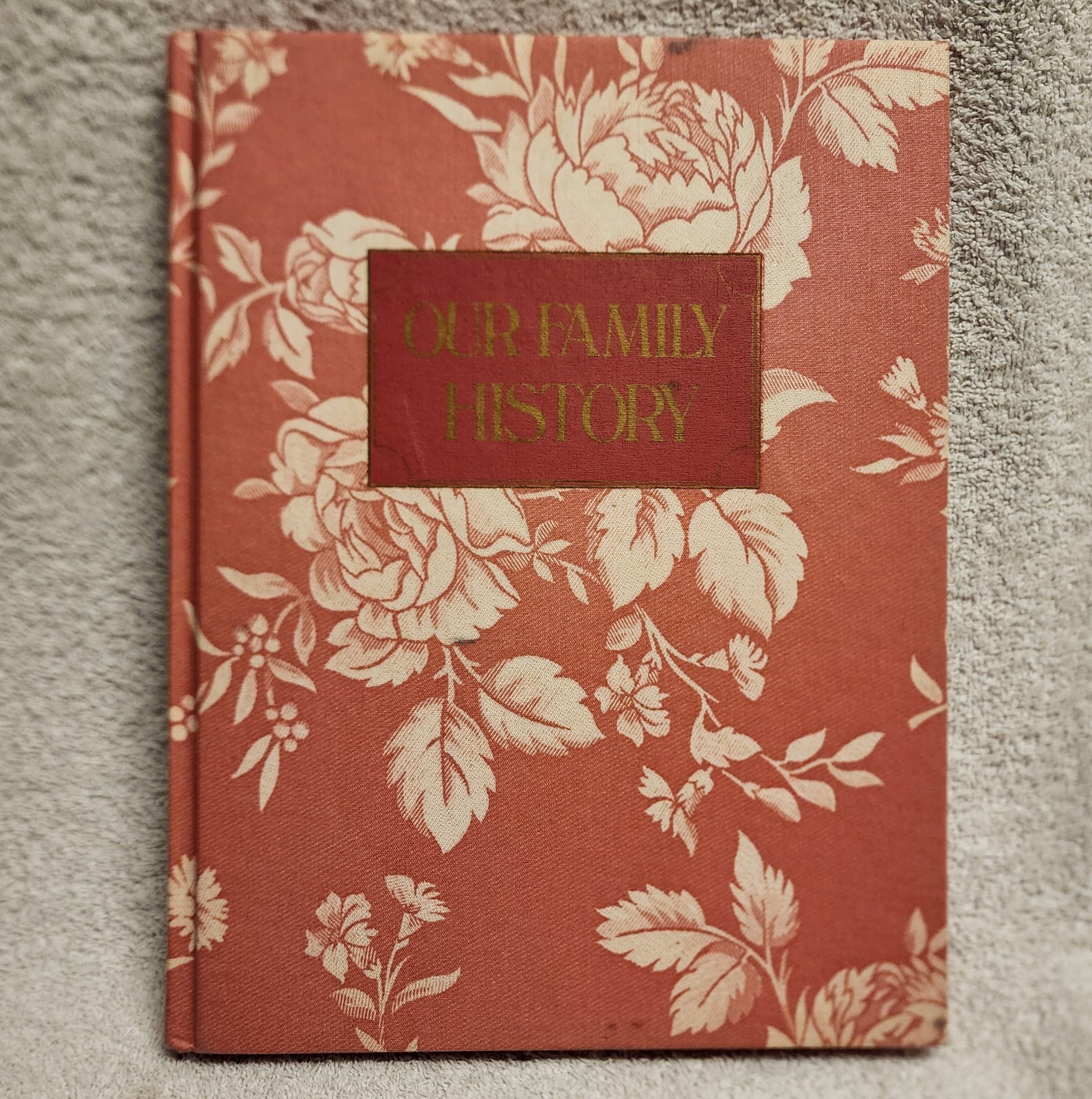 Our Family History Journal Fill In Floral Crown Publishers Avenel Books 1981 New