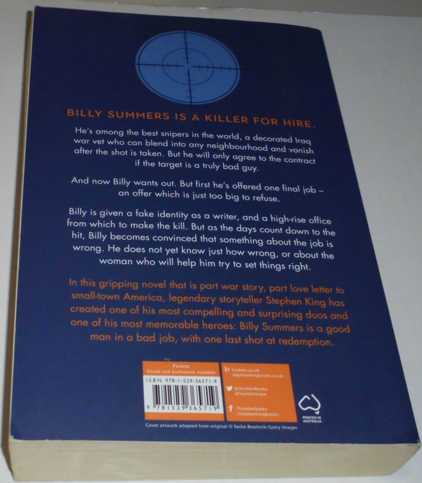 STEPHEN KING BILLY SUMMERS BOOK 2021 440 PAGES