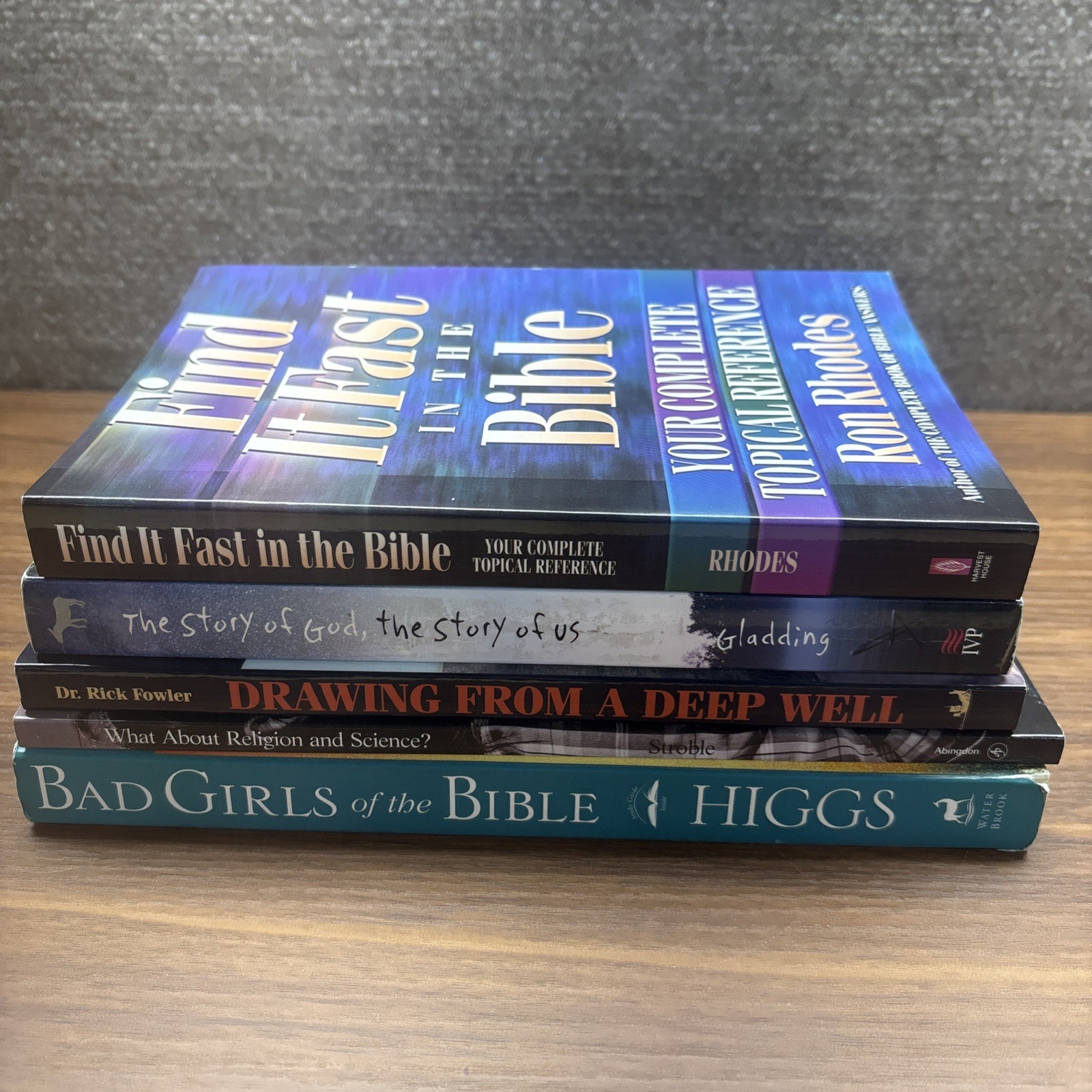 Bible Study Book Bundle Lot Of 5 Christian Life Living Reference Insights