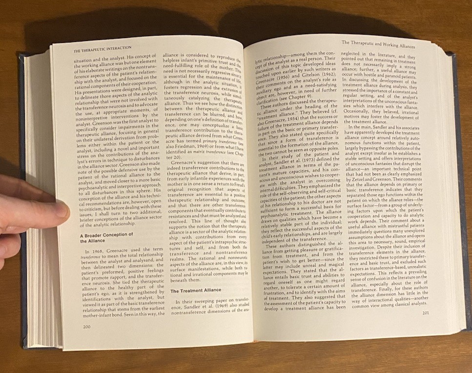 The Therapeutic Interaction Volumes I & II Robert Langs 1976 HC